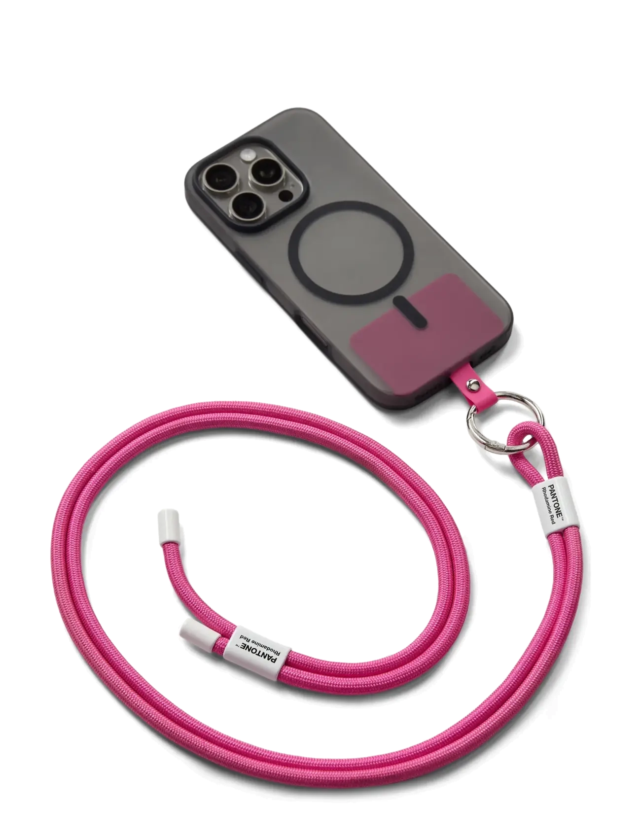 PANTONE Pantone Adjustable Phonestrap - Ferða aukahlutir - RHODAMINE RED C / pink/rose