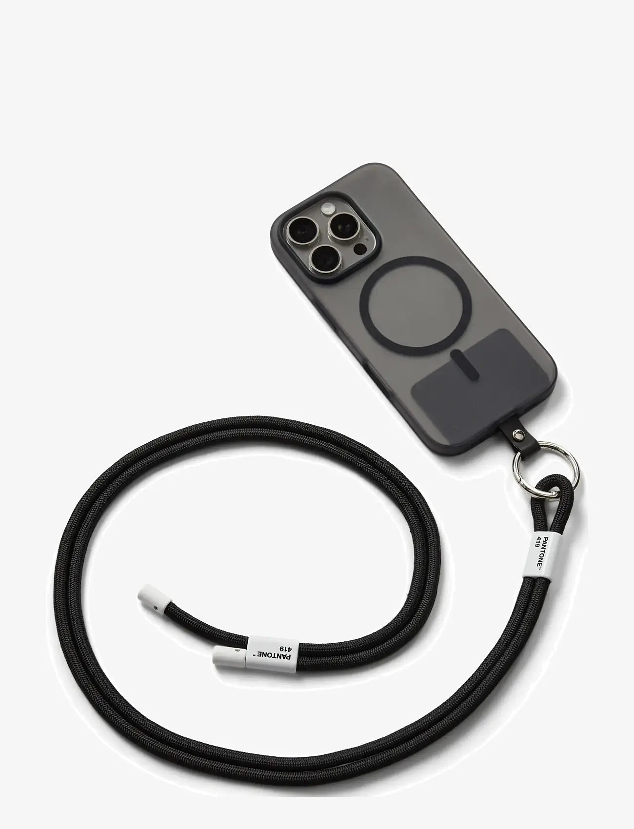 PANTONE - Pantone Adjustable Phonestrap - telefonu turētāji - black 419 - 0