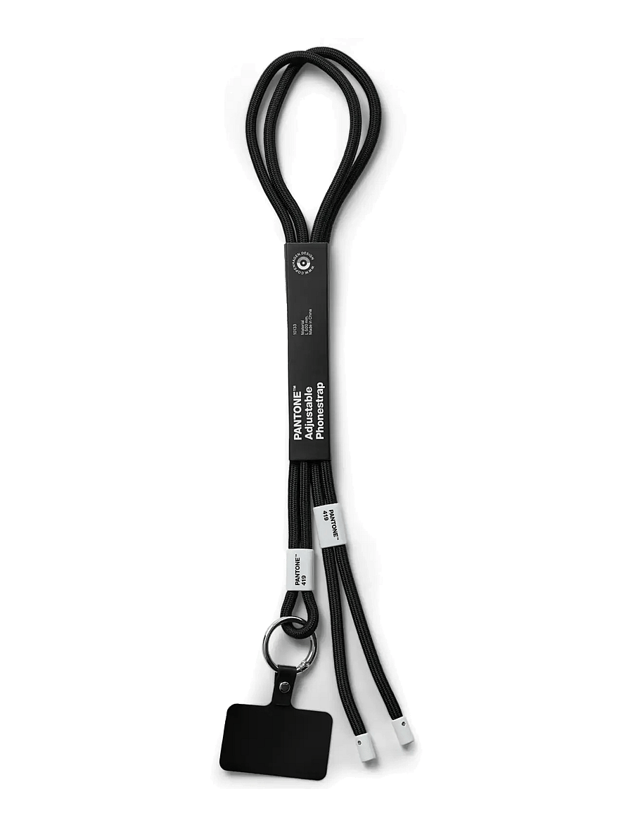 PANTONE - Pantone Adjustable Phonestrap - tehnikatarvikud - black 419 - 1