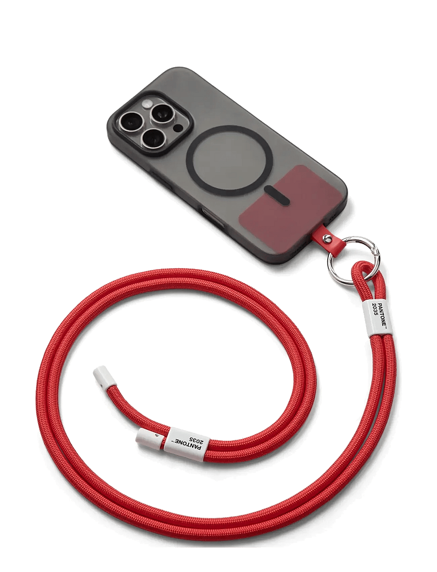 PANTONE - Pantone Adjustable Phonestrap - akcesoria techniczne i użytkowe - red 2035 - 0