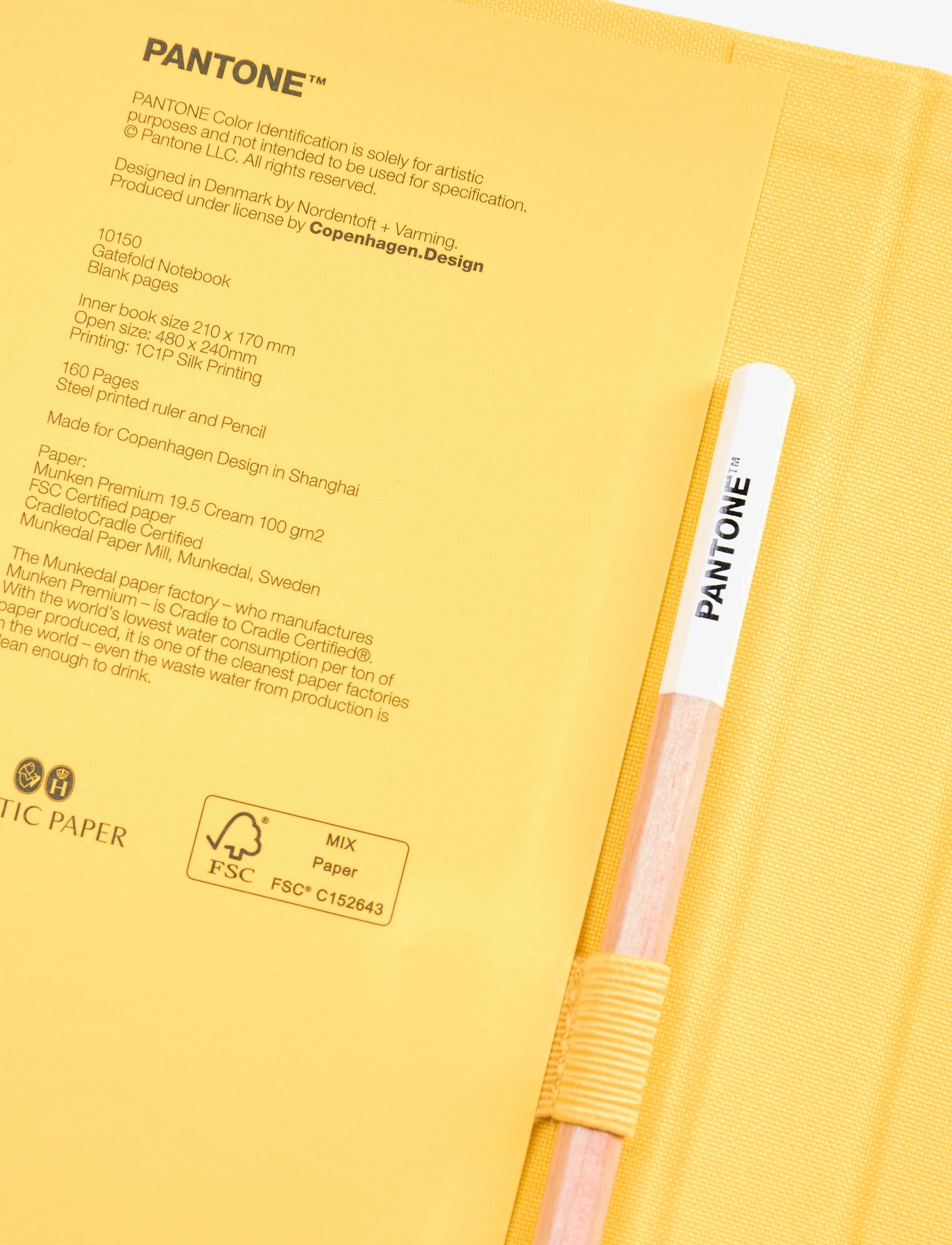 PANTONE - PANTONE NEW NOTEBOOK WITH PENCIL. / LINED - kalendrar & anteckningsblock - yellow 012 c - 3