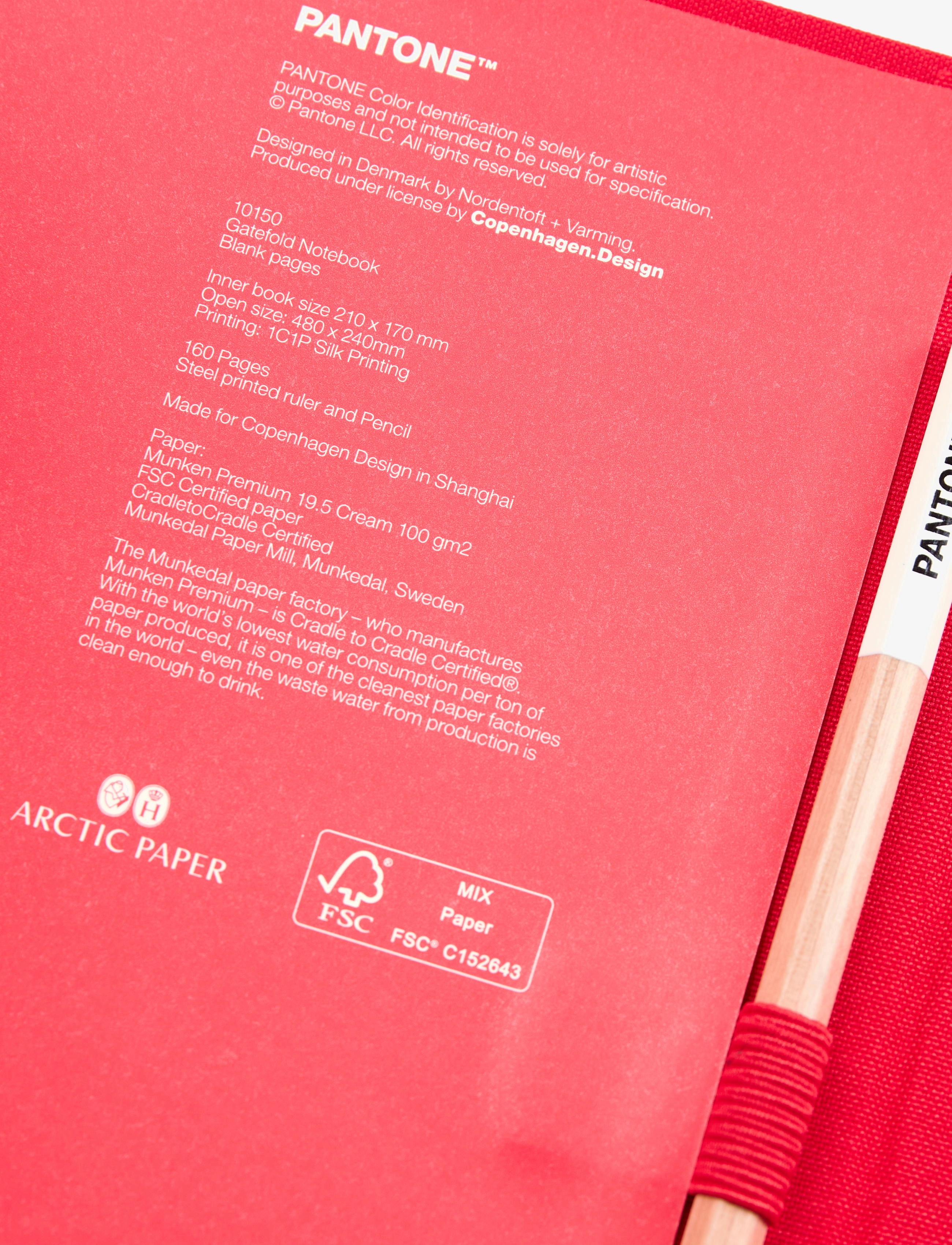 PANTONE - PANTONE NEW NOTEBOOK WITH PENCIL. / LINED - kalender & notizbücher - red 18-1763 - 3