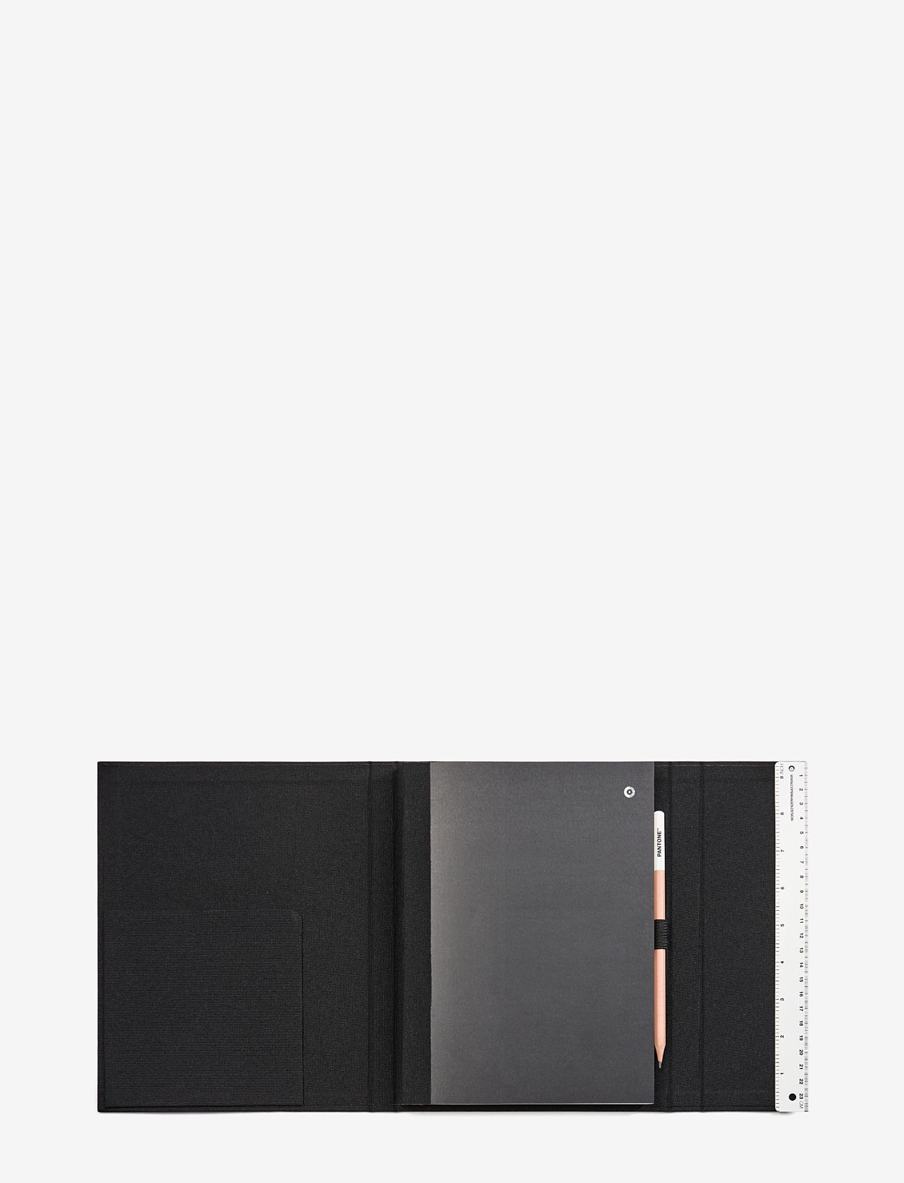 PANTONE - PANTONE NEW NOTEBOOK WITH PENCIL. / LINED - shop by price - black 19-4007 - 1