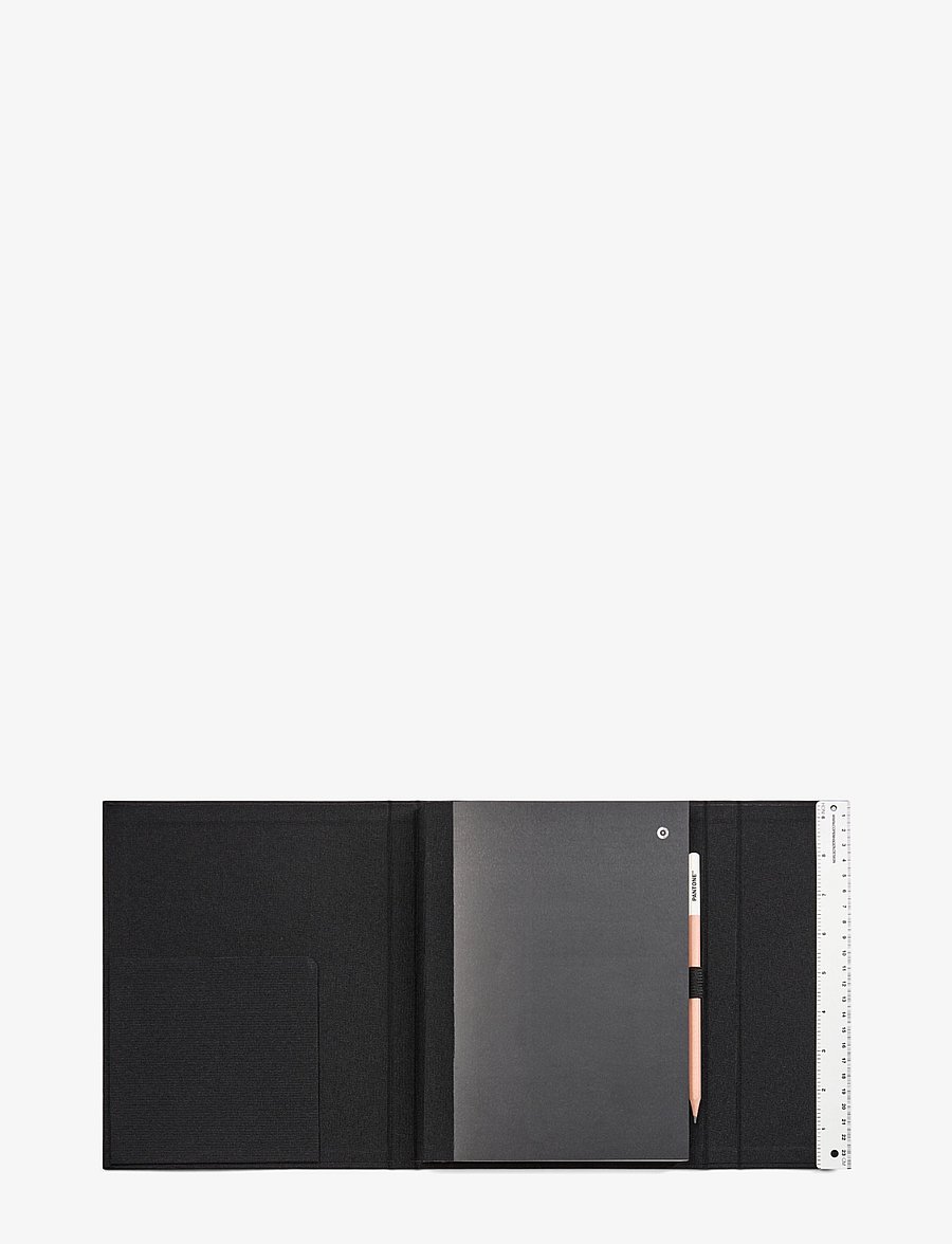 PANTONE - PANTONE NEW NOTEBOOK WITH PENCIL. / LINED - kalender & notizbücher - black 19-4007 - 2