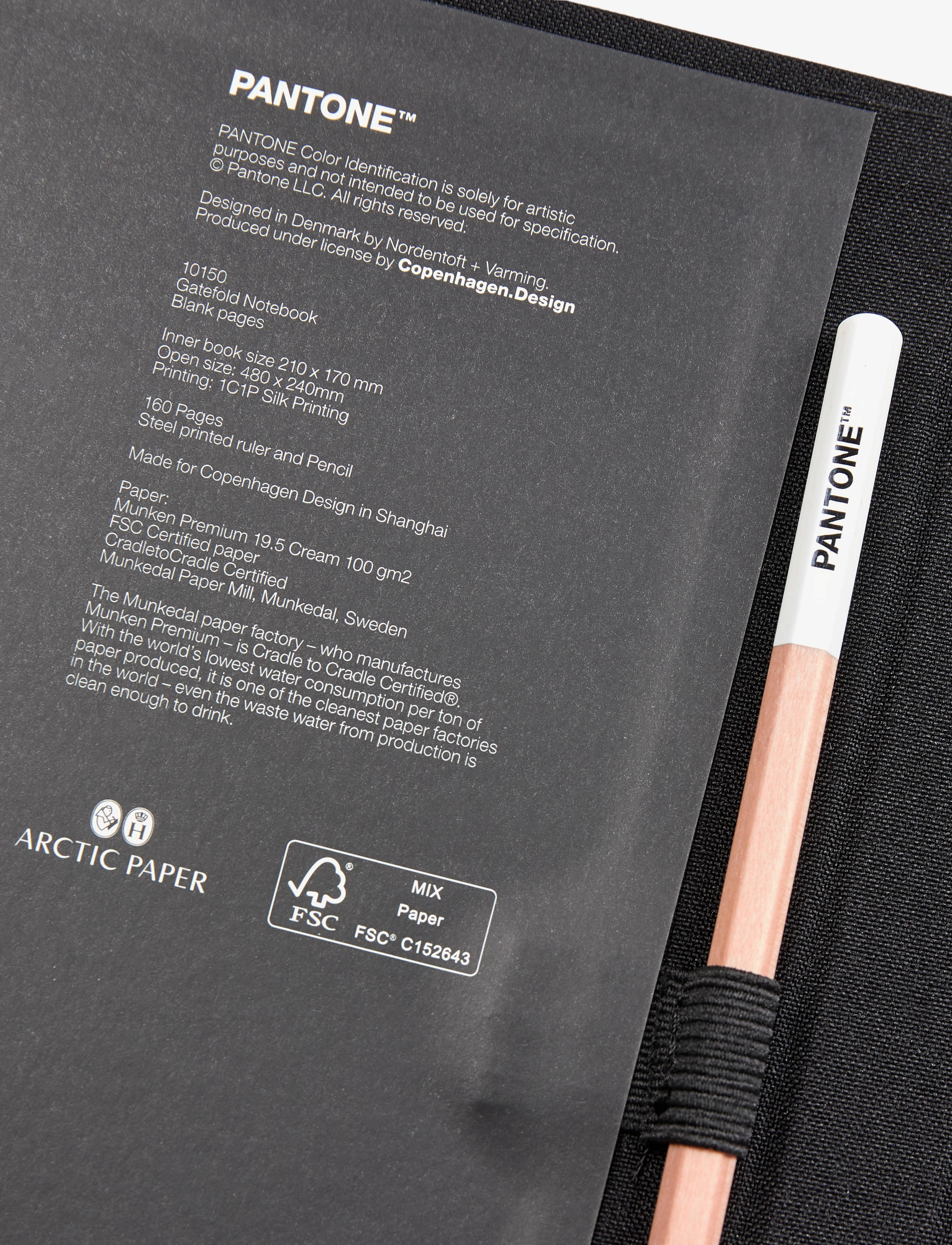 PANTONE - PANTONE NEW NOTEBOOK WITH PENCIL. / LINED - kalendrar & anteckningsblock - black 19-4007 - 3