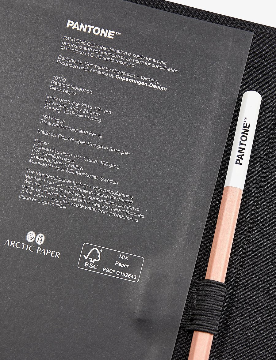 PANTONE - PANTONE NEW NOTEBOOK WITH PENCIL. / LINED - kalender & notizbücher - black 19-4007 - 3