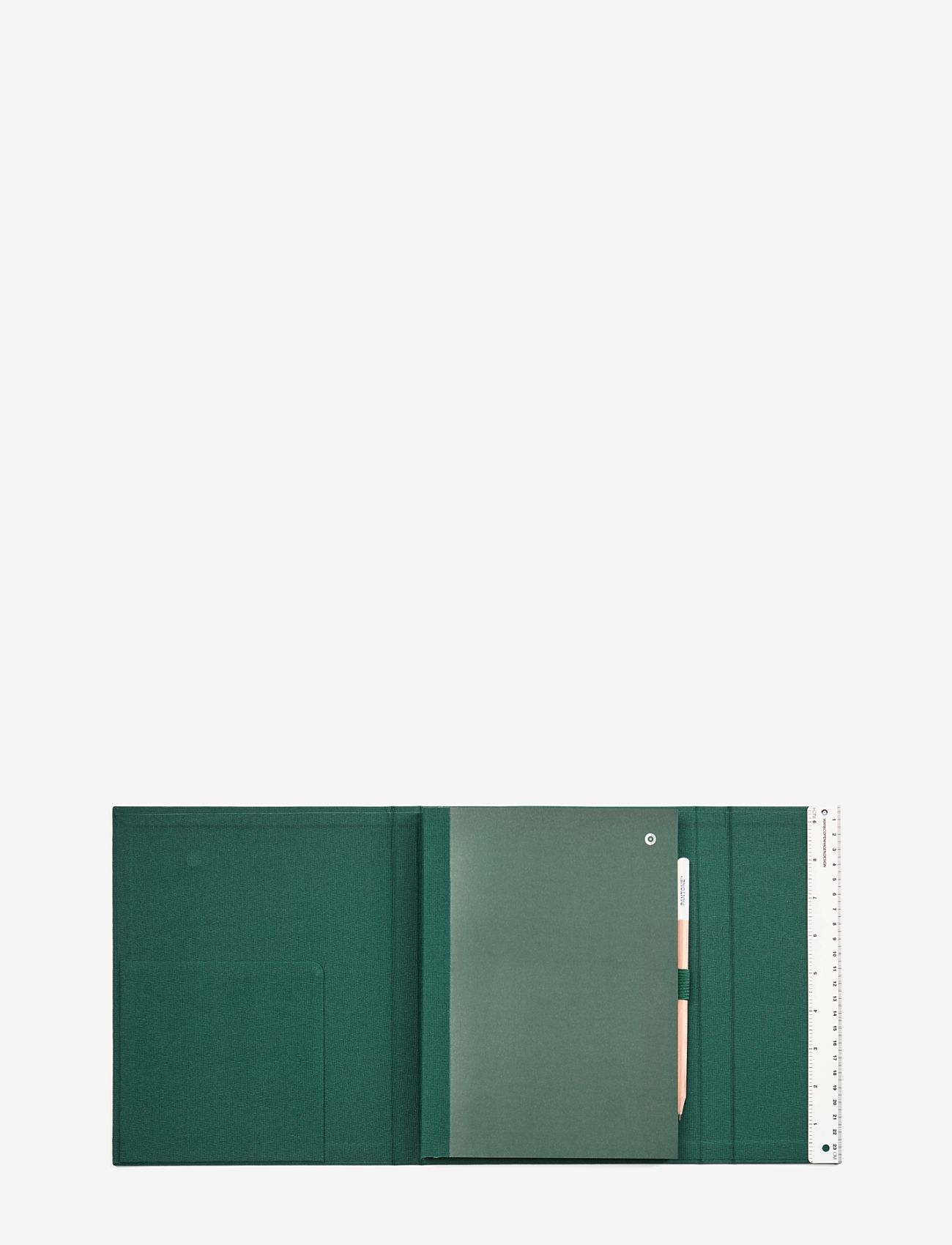 PANTONE - PANTONE NEW NOTEBOOK WITH PENCIL. / LINED - home - dark green 19-5232 - 1