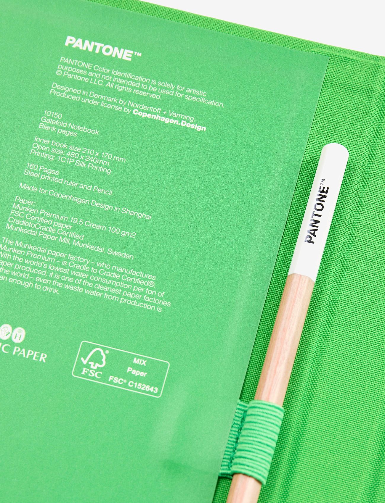 PANTONE - PANTONE NEW NOTEBOOK WITH PENCIL. / LINED - home - green 16-6340 - 2