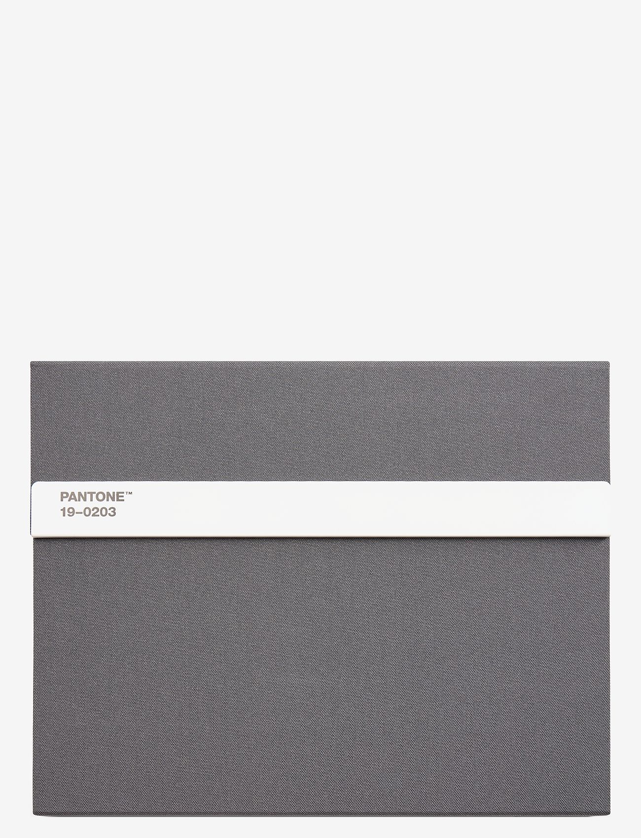 PANTONE - PANTONE NEW NOTEBOOK WITH PENCIL. / LINED - office supplies - grey 19-0203 - 0