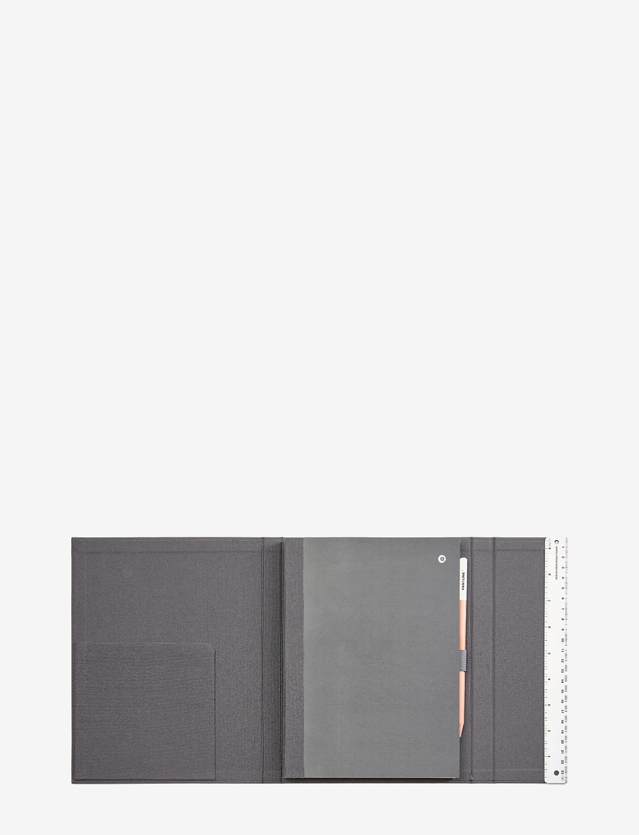 PANTONE - PANTONE NEW NOTEBOOK WITH PENCIL. / LINED - office supplies - grey 19-0203 - 1