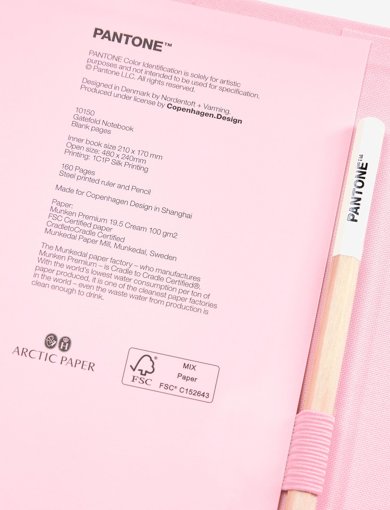 PANTONE - PANTONE NEW NOTEBOOK WITH PENCIL. / LINED - home - light pink 13-2006 - 2