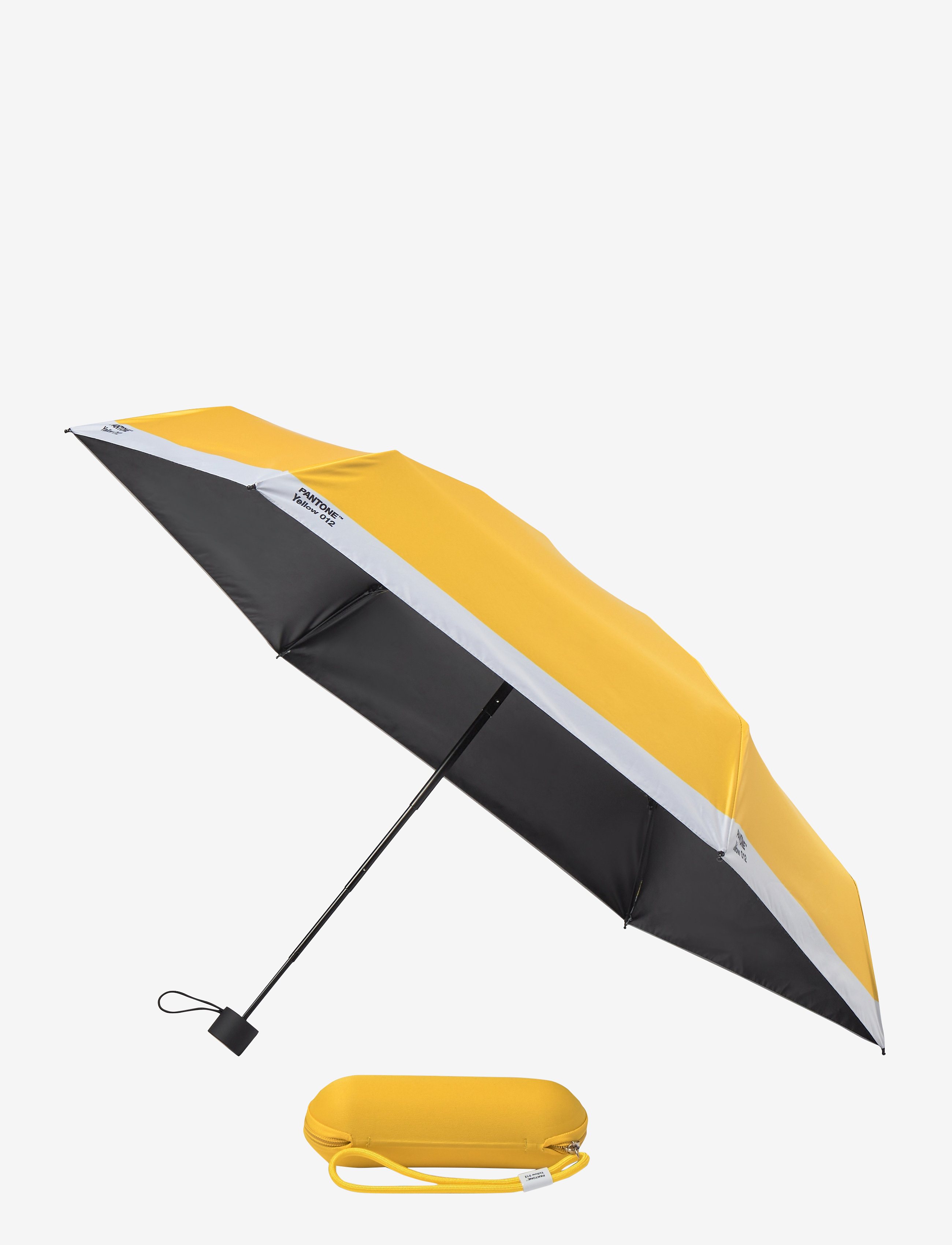 PANTONE Umbrella Folding In Carry Case, 90 cm, Yellow, Tilbehør > Paraplyer, Herre