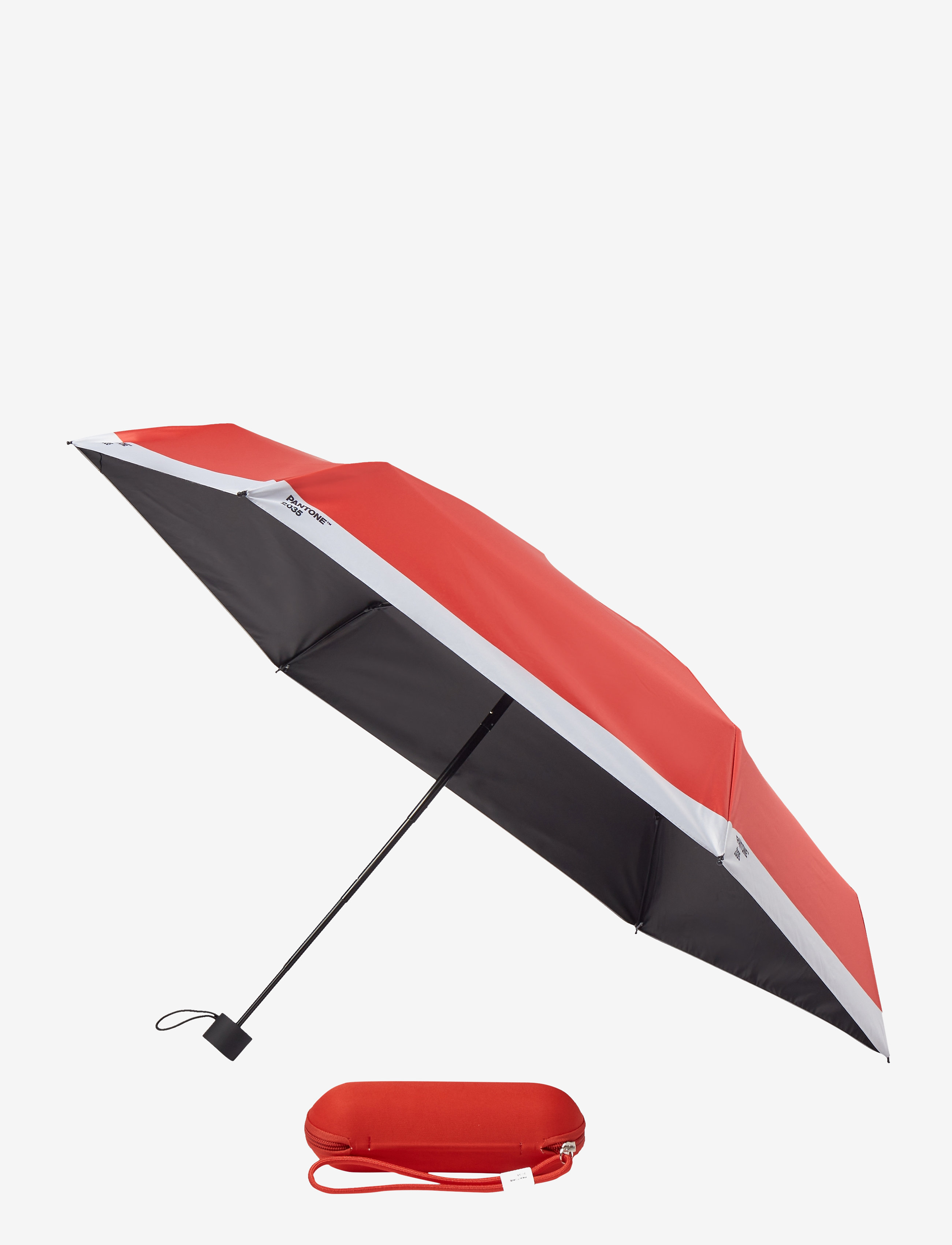 PANTONE Umbrella Folding In Carry Case, 90 cm, Red, Tilbehør > Paraplyer, Herre