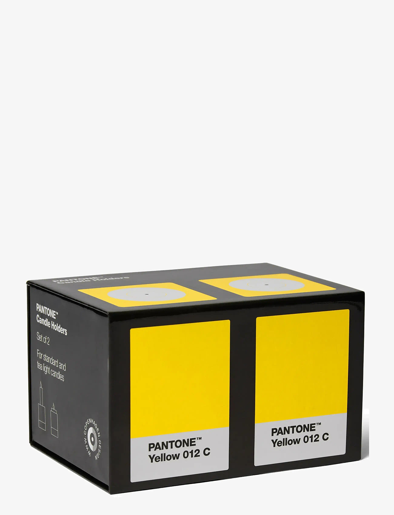 PANTONE - Pantone Candlestick set of 2 - køb efter pris - yellow - 2