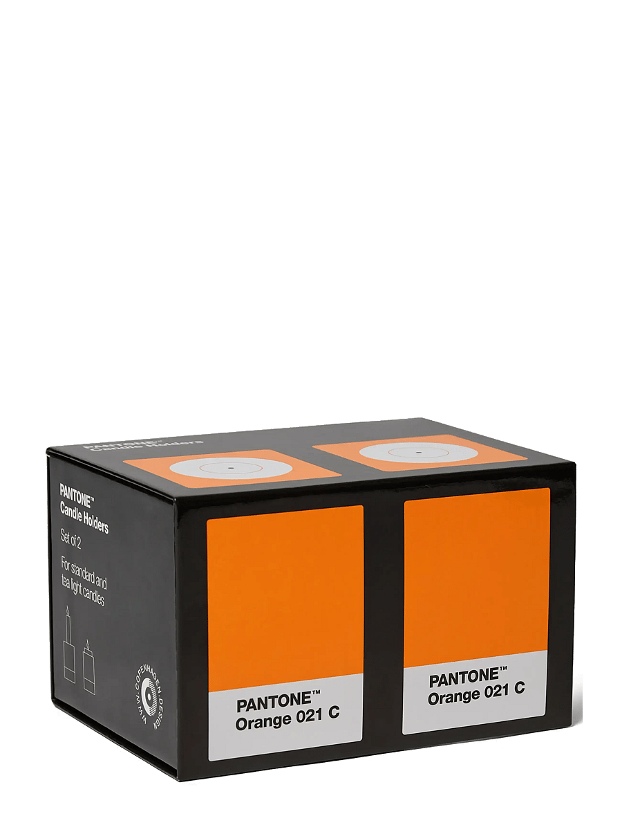 PANTONE - Pantone Candlestick set of 2 - küünlajalad - orange - 2
