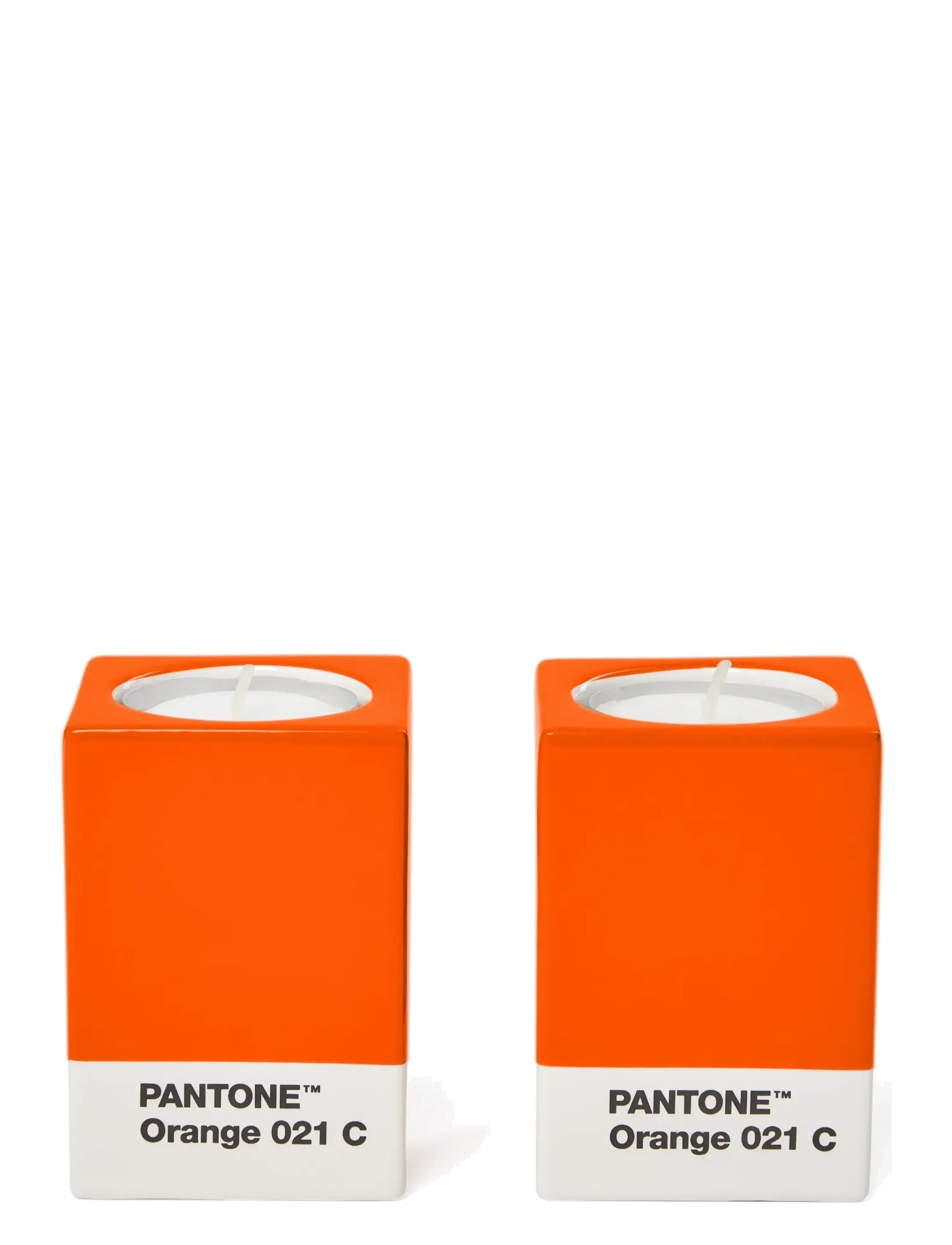 PANTONE - Pantone Candlestick set of 2 - køb efter pris - orange - 3