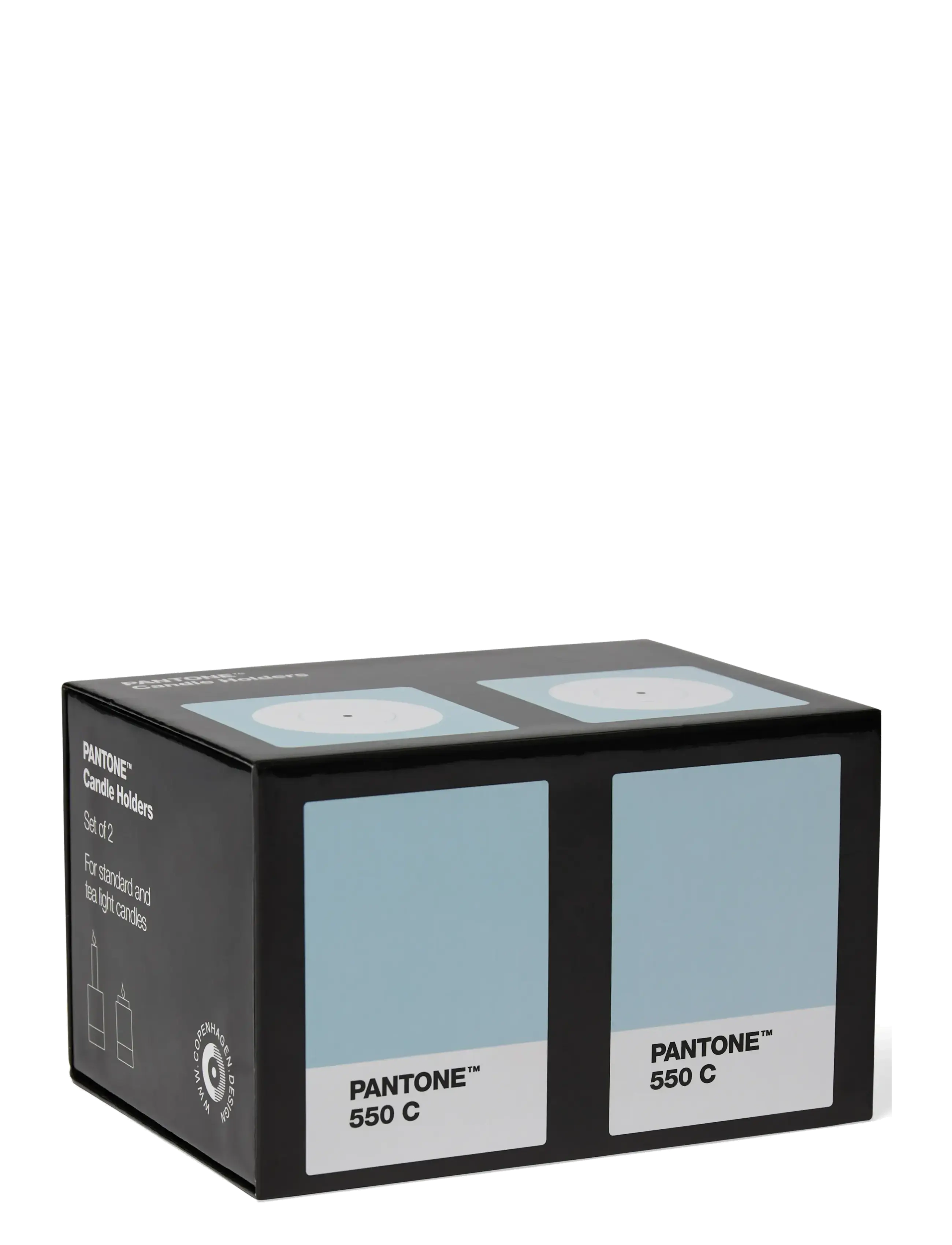 PANTONE - Pantone Candlestick set of 2 - køb efter pris - light blue - 1