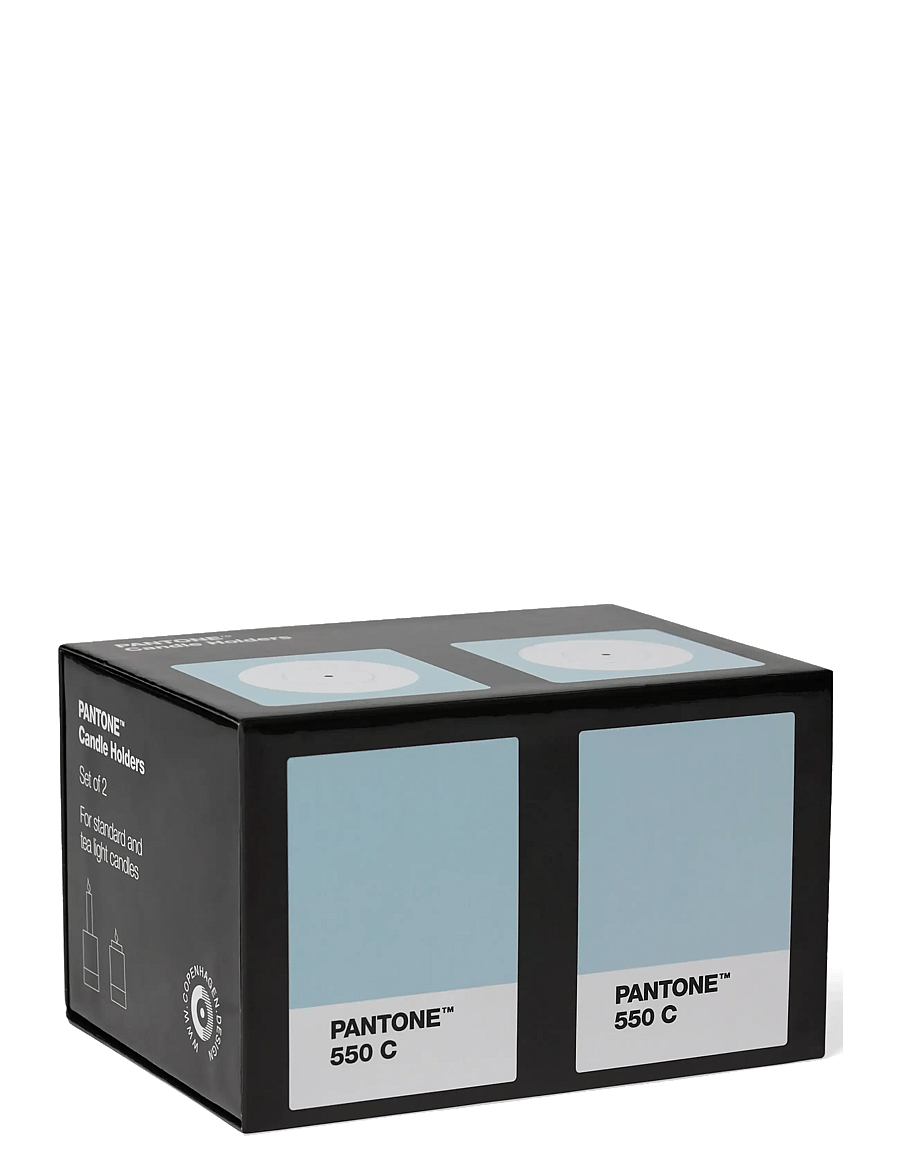 PANTONE - Pantone Candlestick set of 2 - küünlajalad - light blue - 1