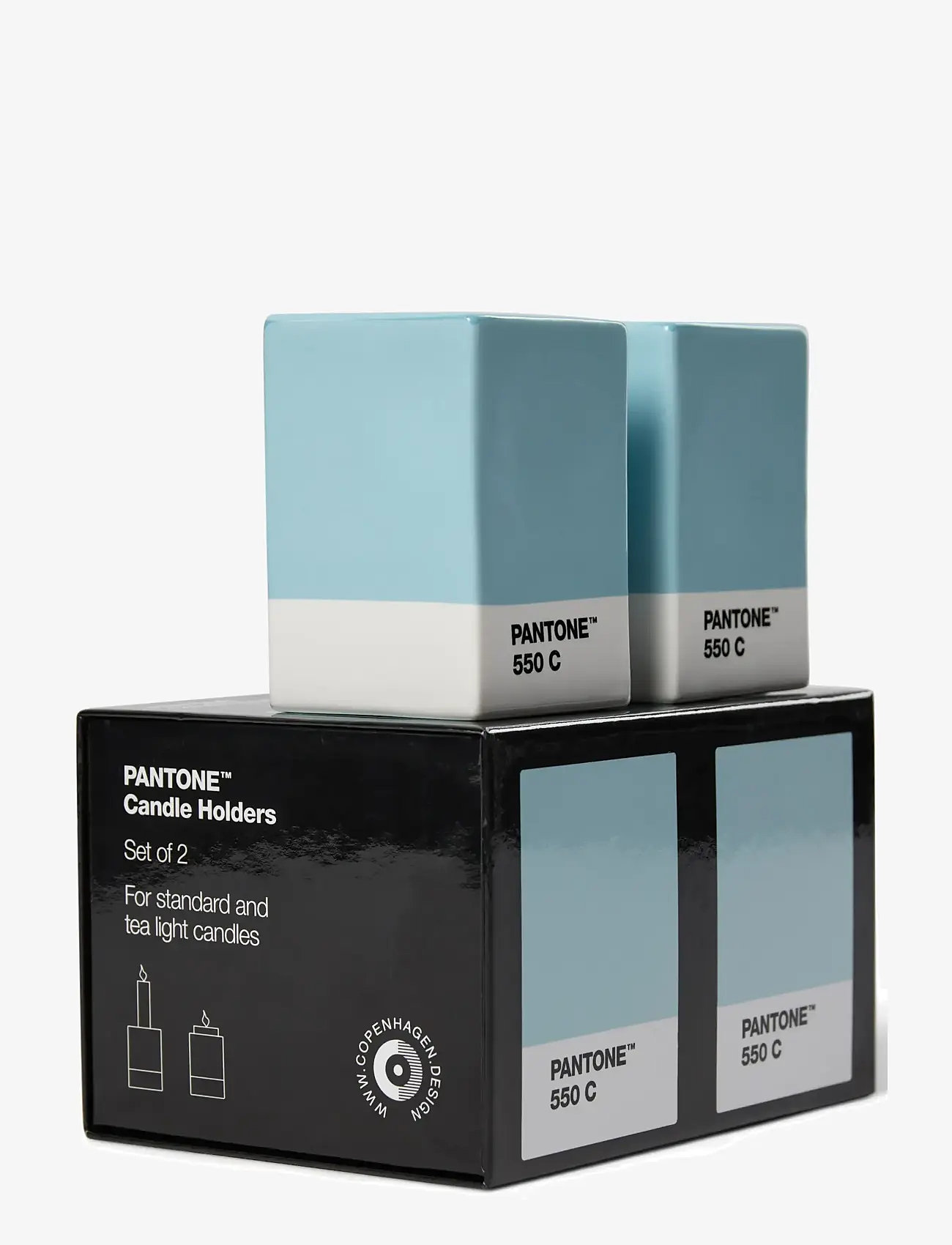 PANTONE - Pantone Candlestick set of 2 - shop by price - light blue - 3