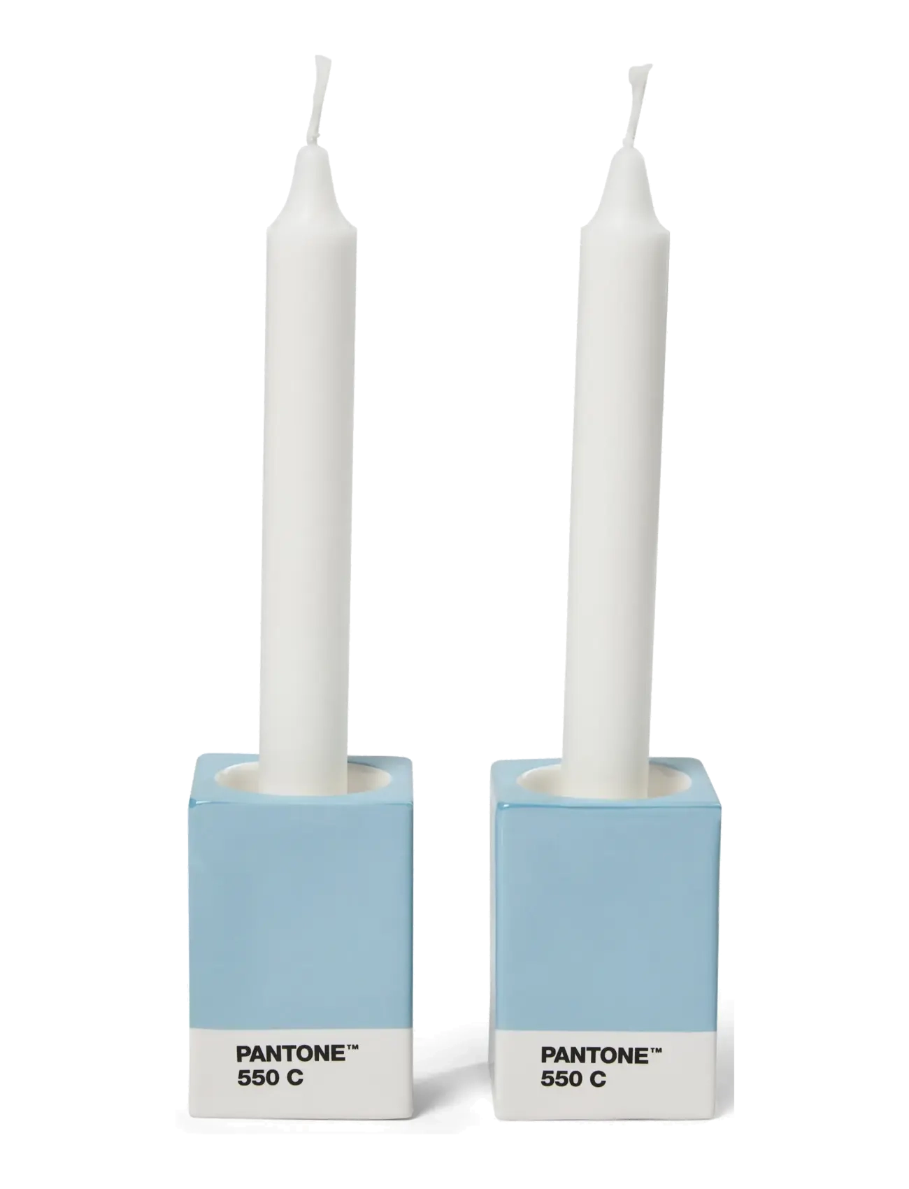 PANTONE Pantone Candlestick Set Of 2 Blau - One Size - Unisex