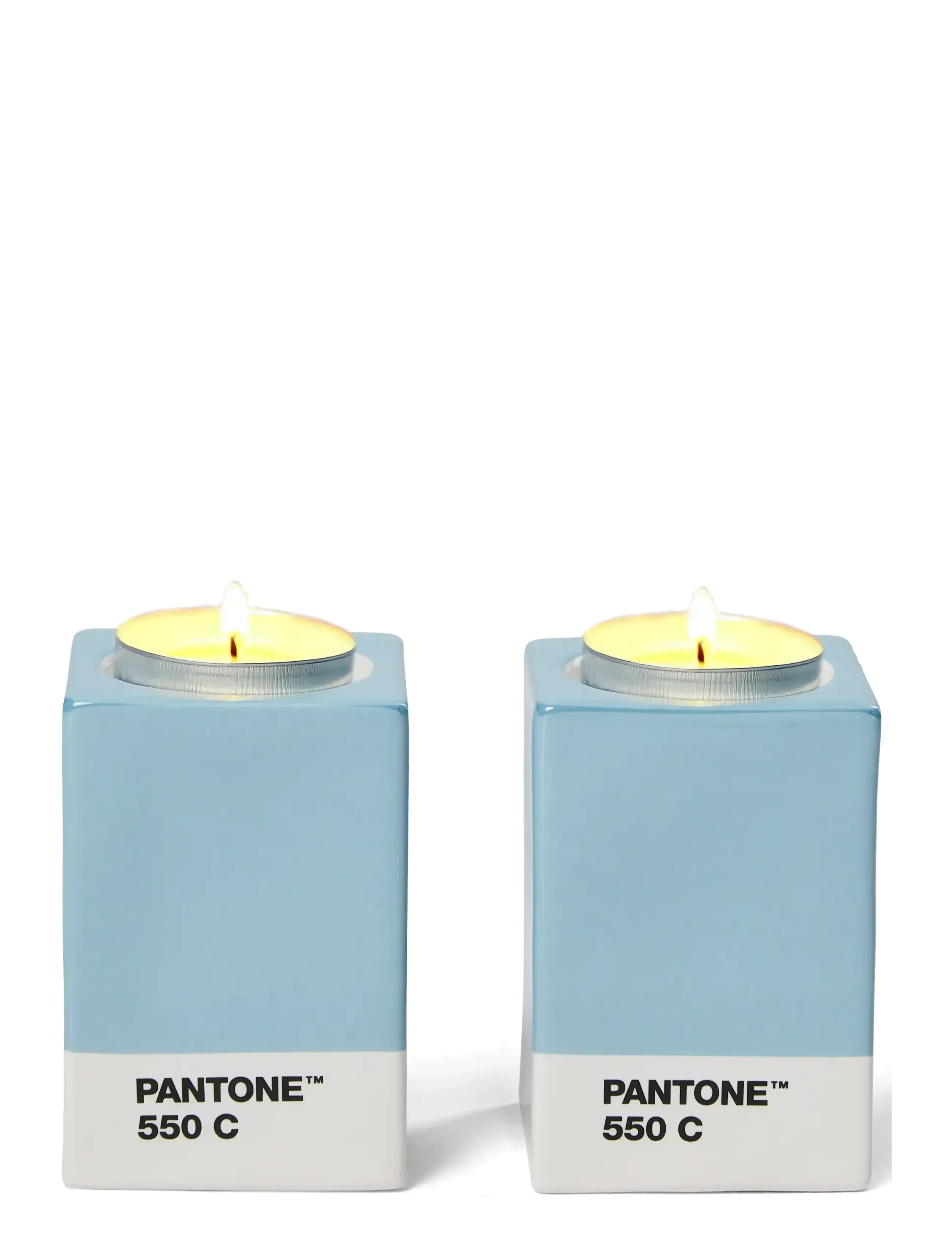 PANTONE - Pantone Candlestick set of 2 - køb efter pris - light blue - 5