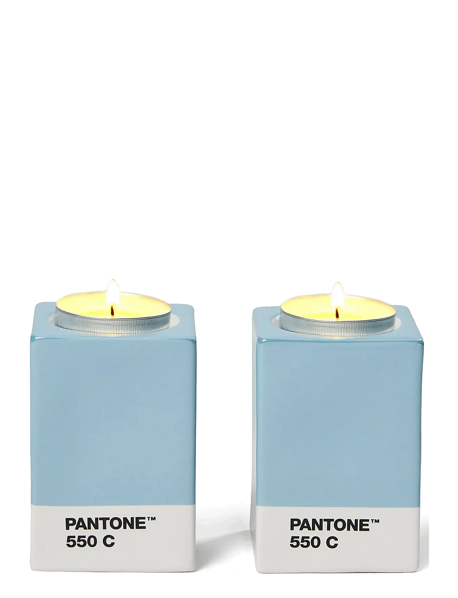 PANTONE - Pantone Candlestick set of 2 - küünlajalad - light blue - 5