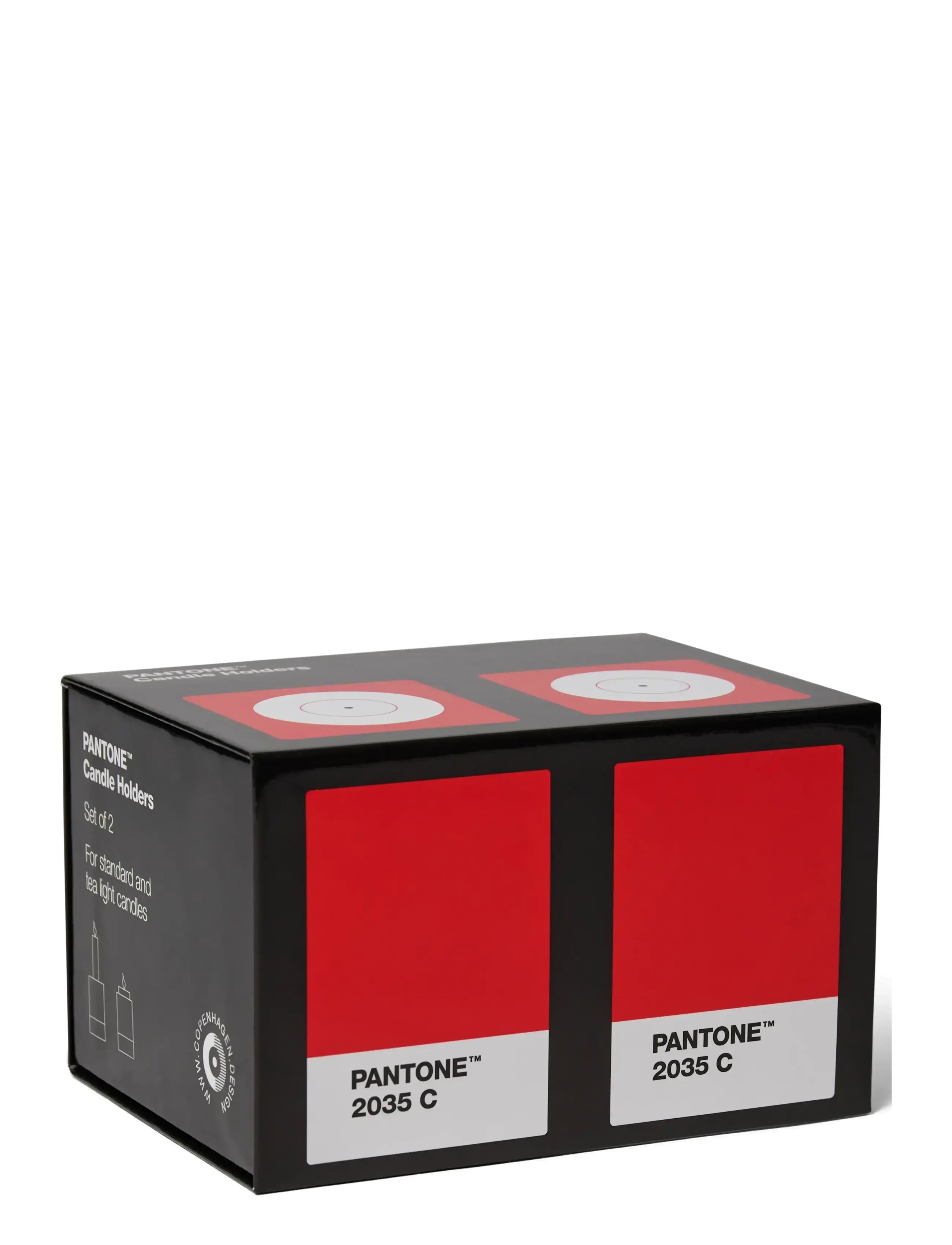 PANTONE - Pantone Candlestick set of 2 - køb efter pris - red - 1