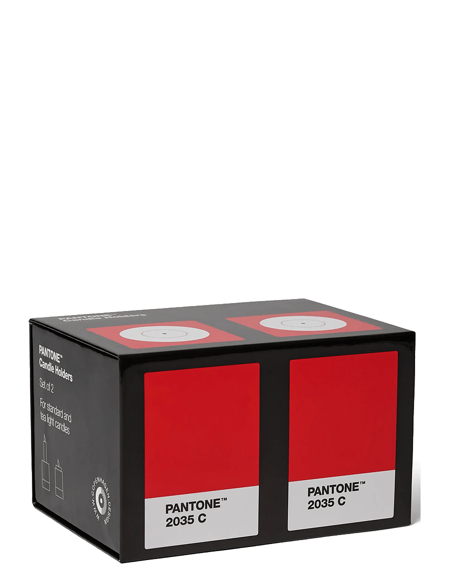 PANTONE - Pantone Candlestick set of 2 - küünlajalad - red - 1