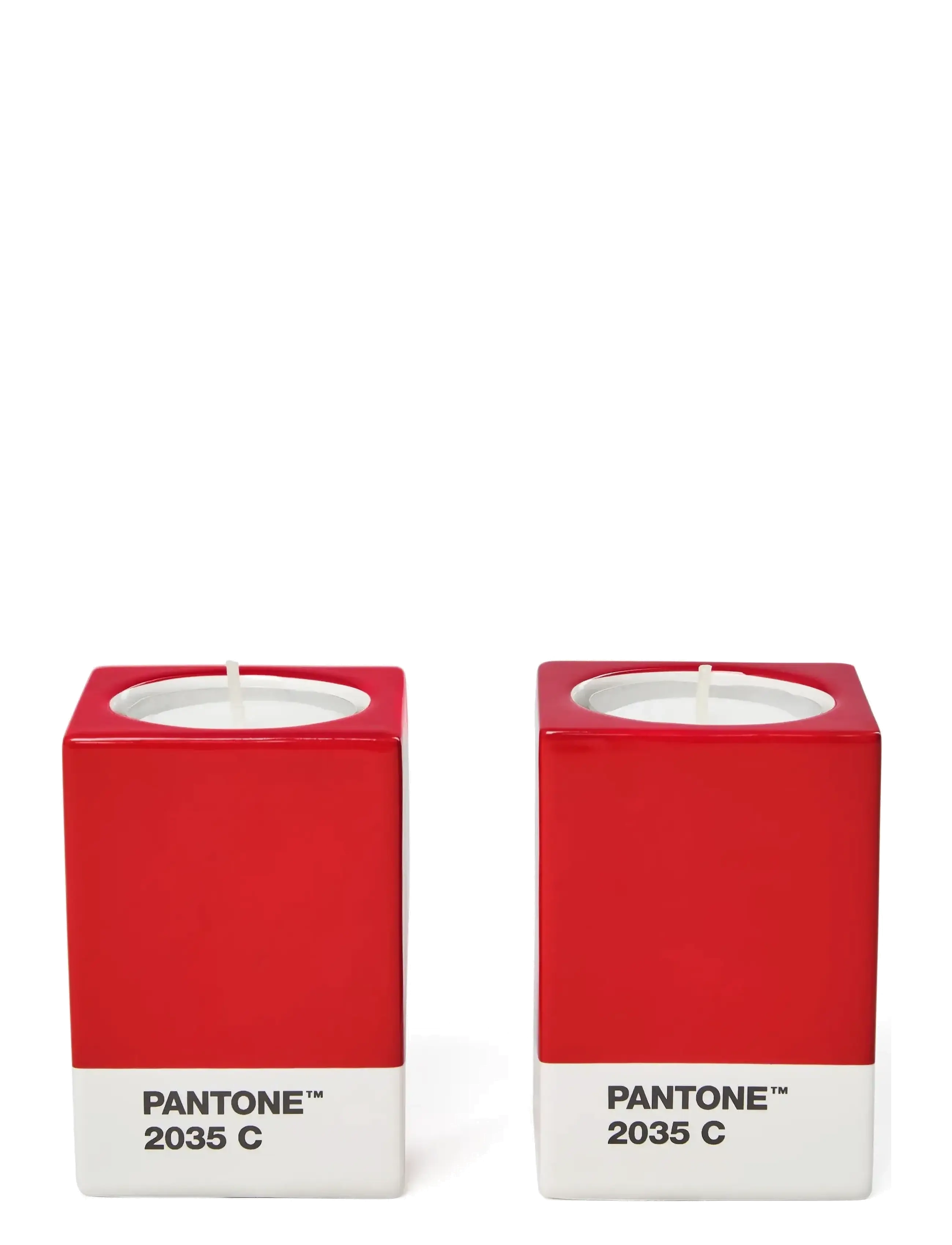 PANTONE - Pantone Candlestick set of 2 - køb efter pris - red - 3