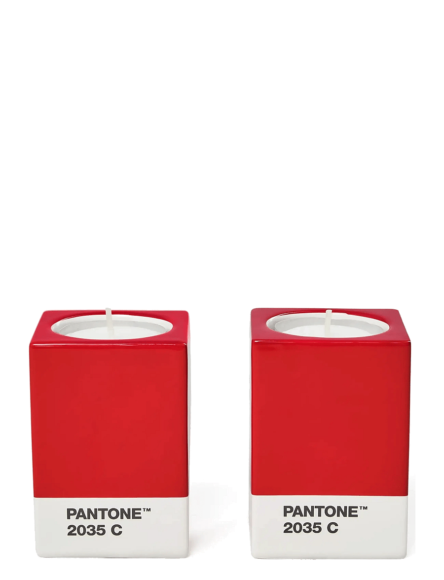 PANTONE - Pantone Candlestick set of 2 - küünlajalad - red - 3