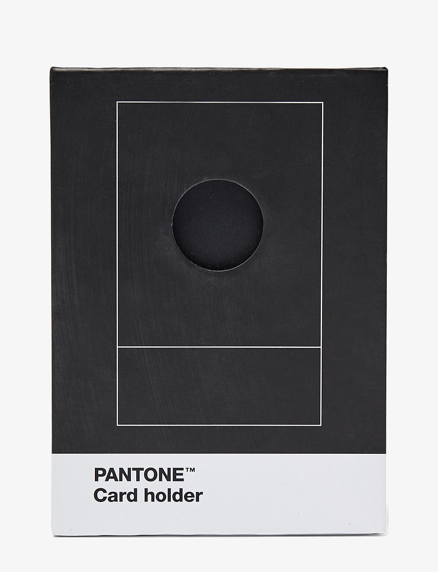 PANTONE - PANTONE CREDITCARD HOLDER IN MATTE AND GIFTBOX - korthållare - black 419 - 2