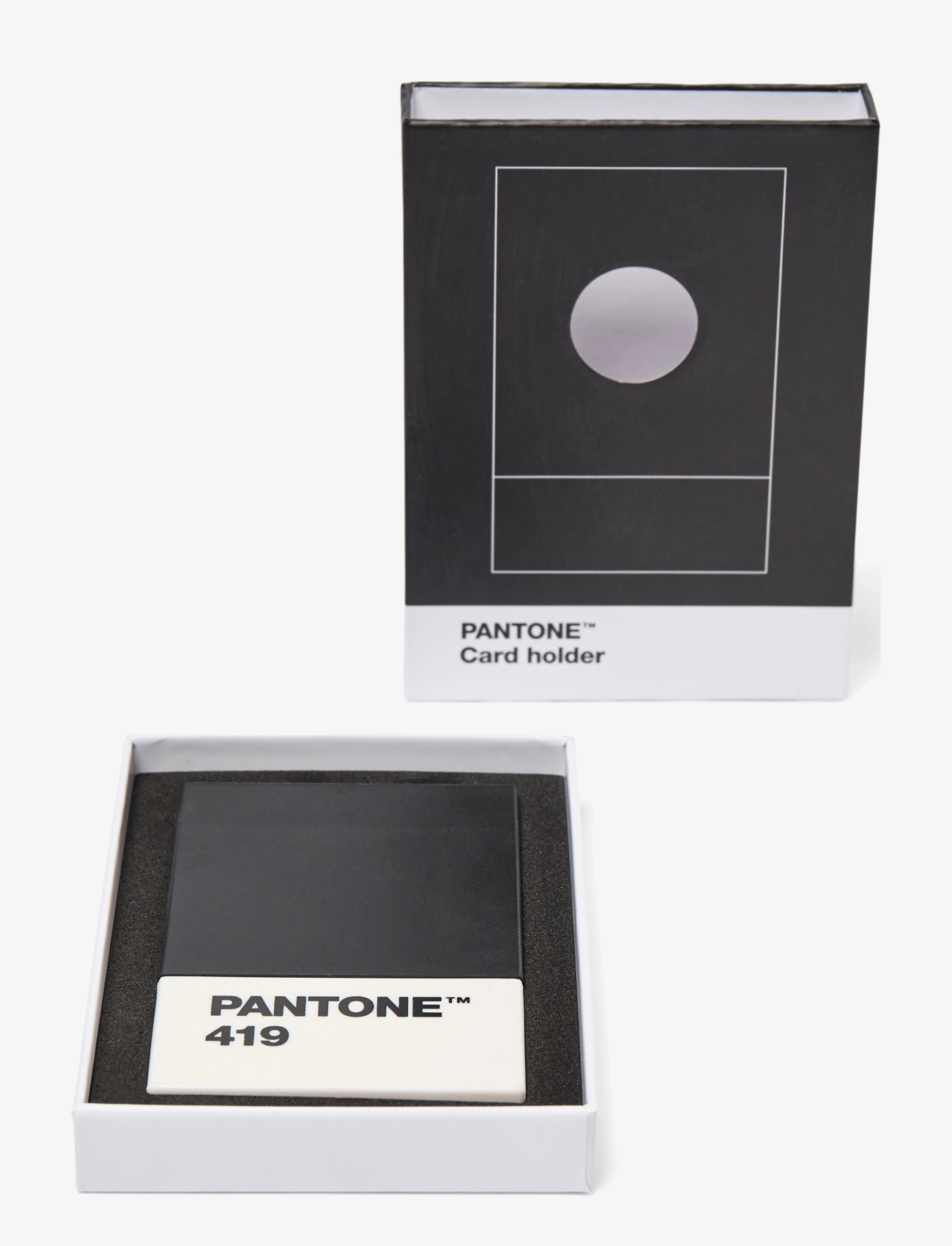PANTONE - PANTONE CREDITCARD HOLDER IN MATTE AND GIFTBOX - porte-cartes - black 419 - 3