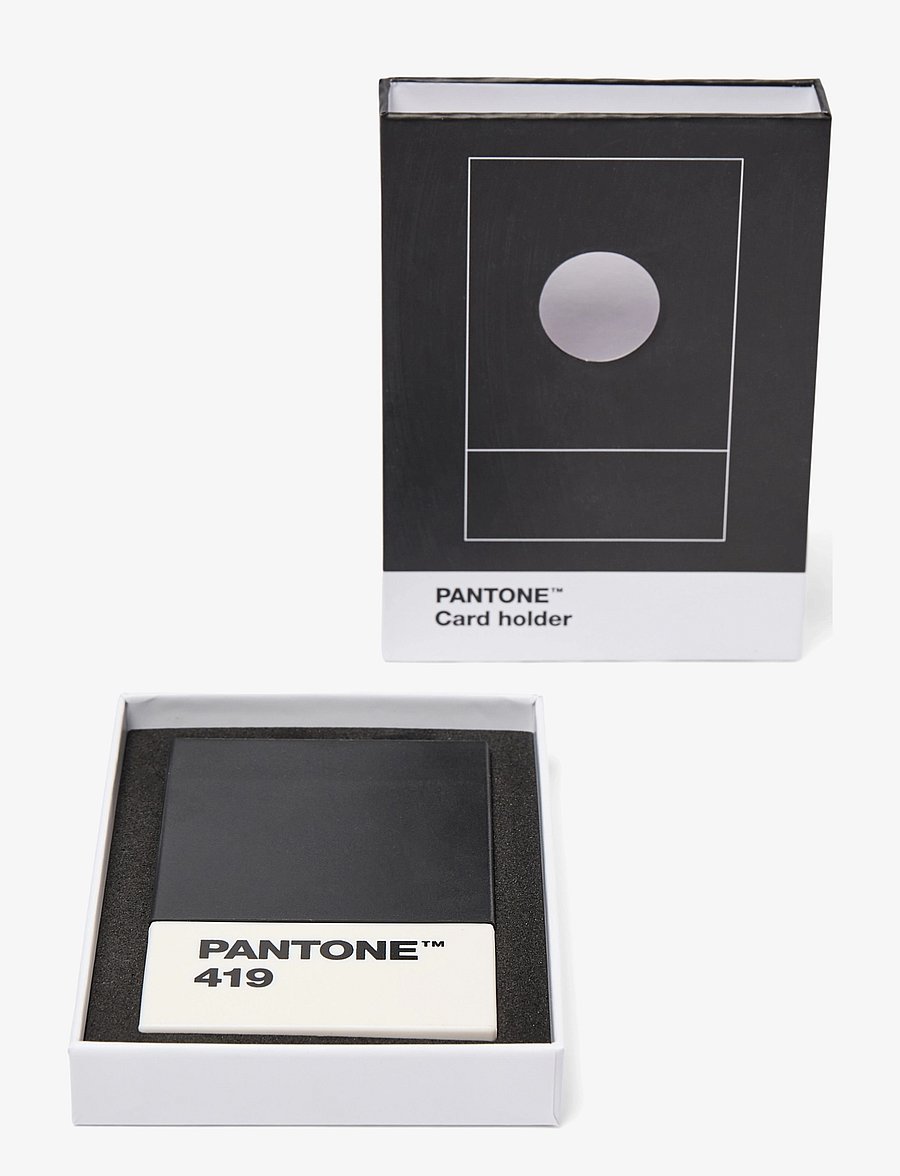 PANTONE - PANTONE CREDITCARD HOLDER IN MATTE AND GIFTBOX - korthållare - black 419 - 3