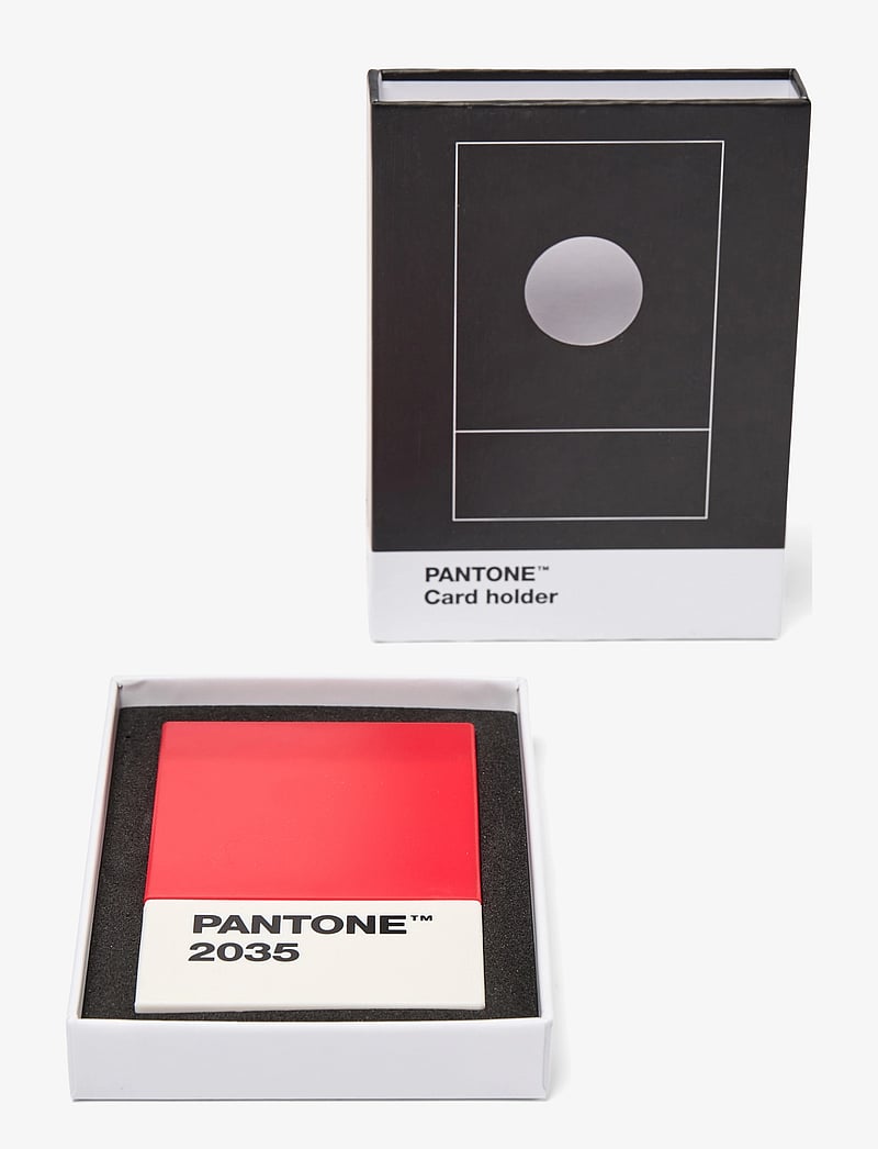 PANTONE - PANTONE CREDITCARD HOLDER IN MATTE AND GIFTBOX - korttikotelot - red 2035 - 3