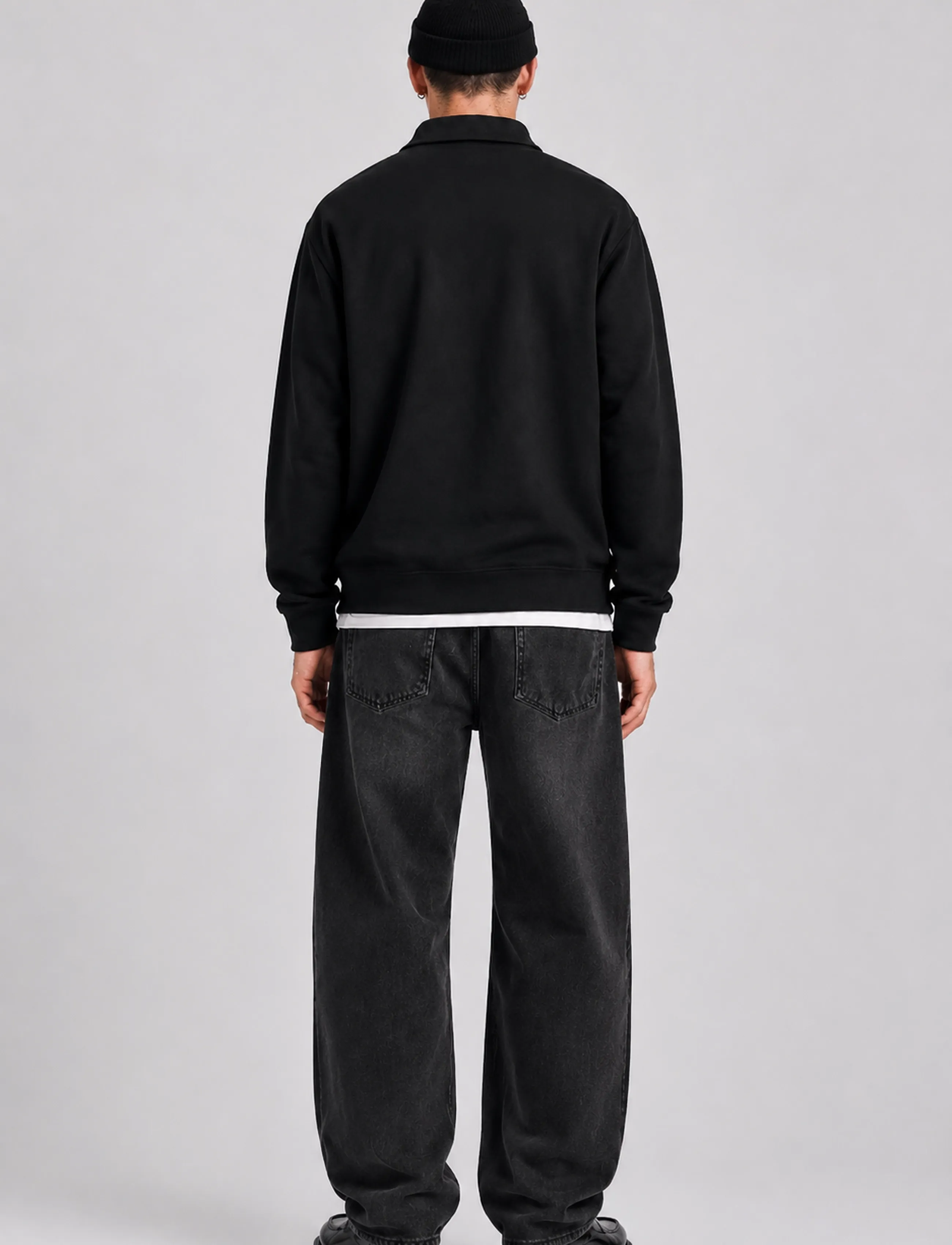 Copenhagen Legacy - HALF ZIP SWEAT - autumn savings - black - 4