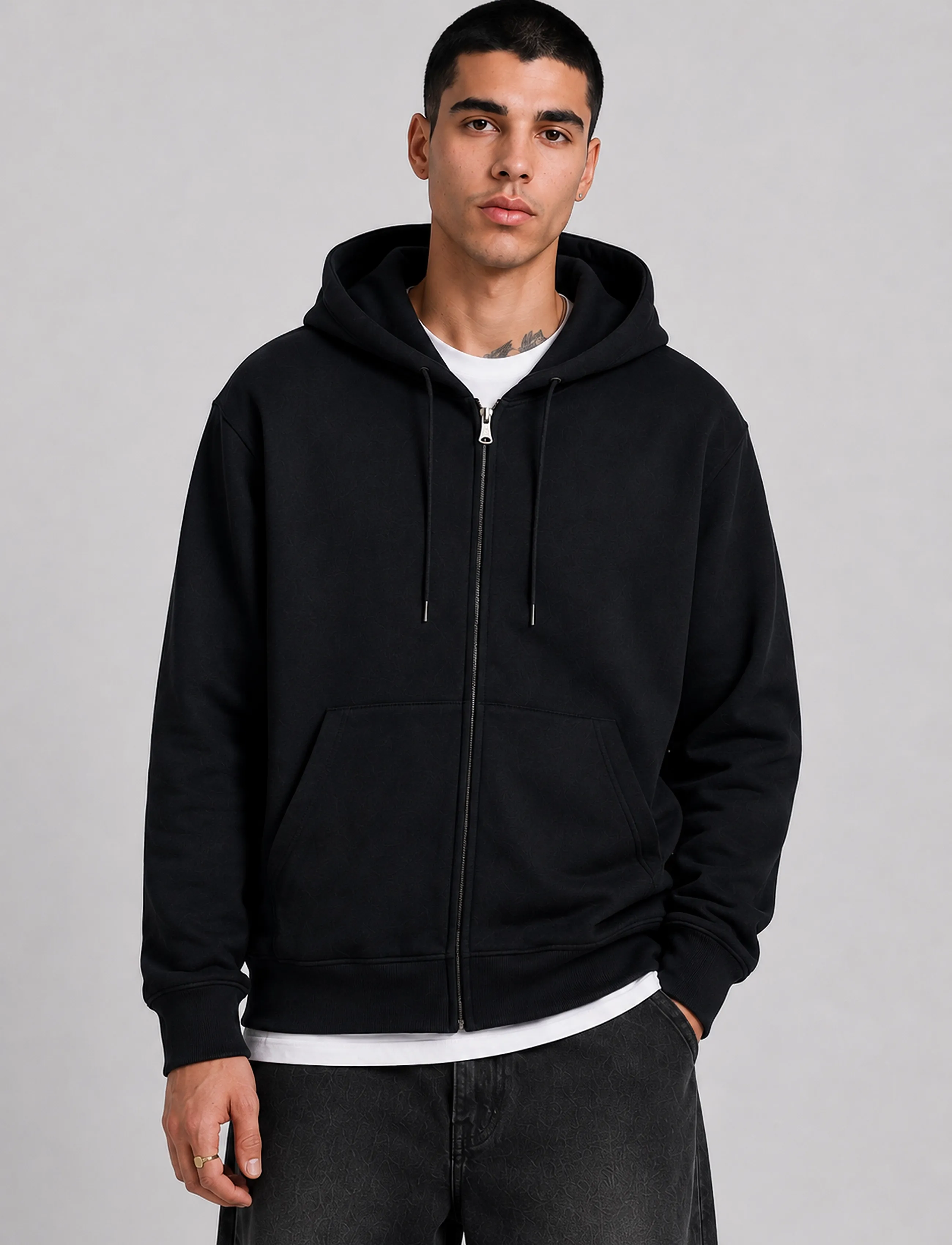 Copenhagen Legacy - ZIP HOODIE - autumn savings - black - 3