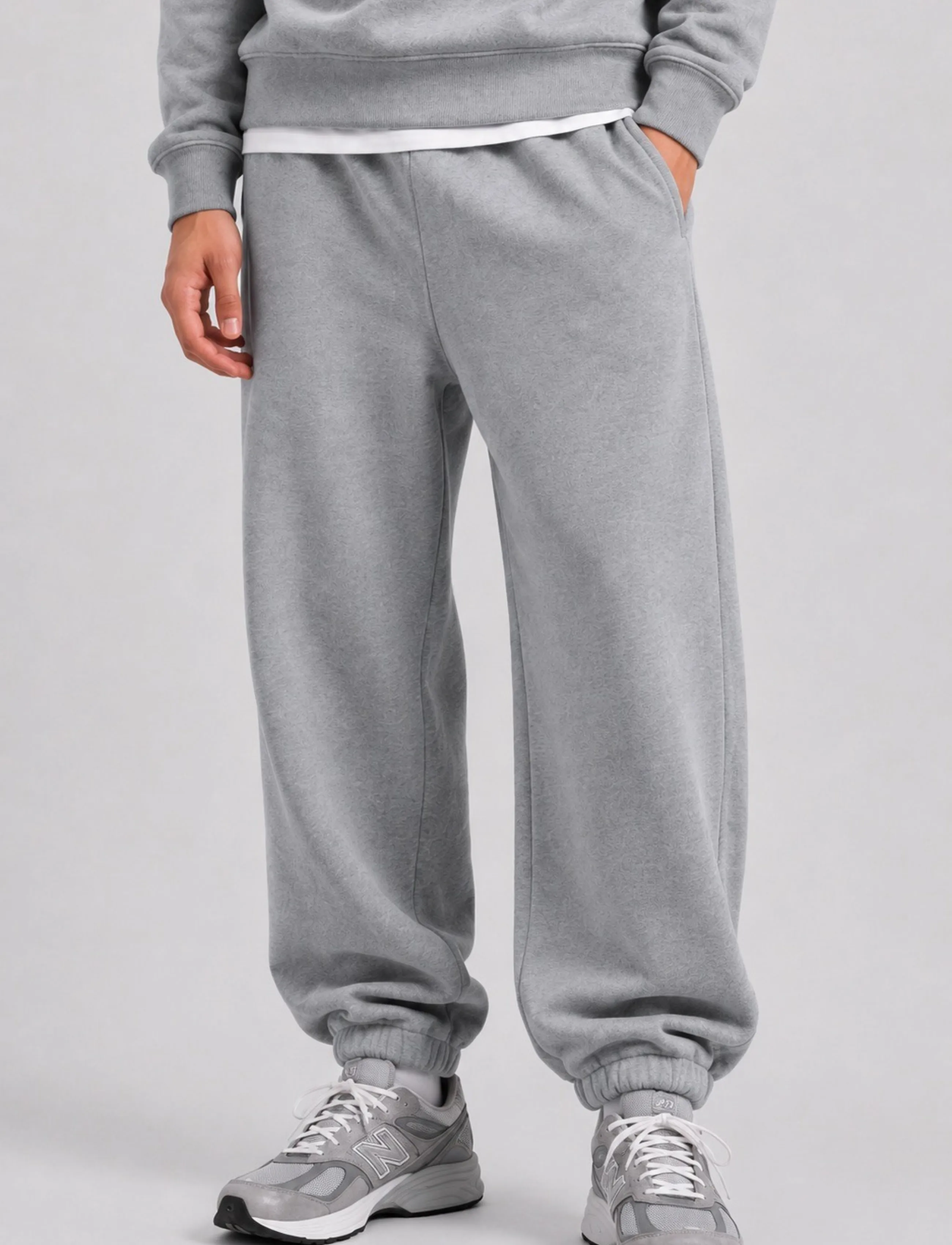Copenhagen Legacy - SWEAT PANTS - men - grey melange - 3
