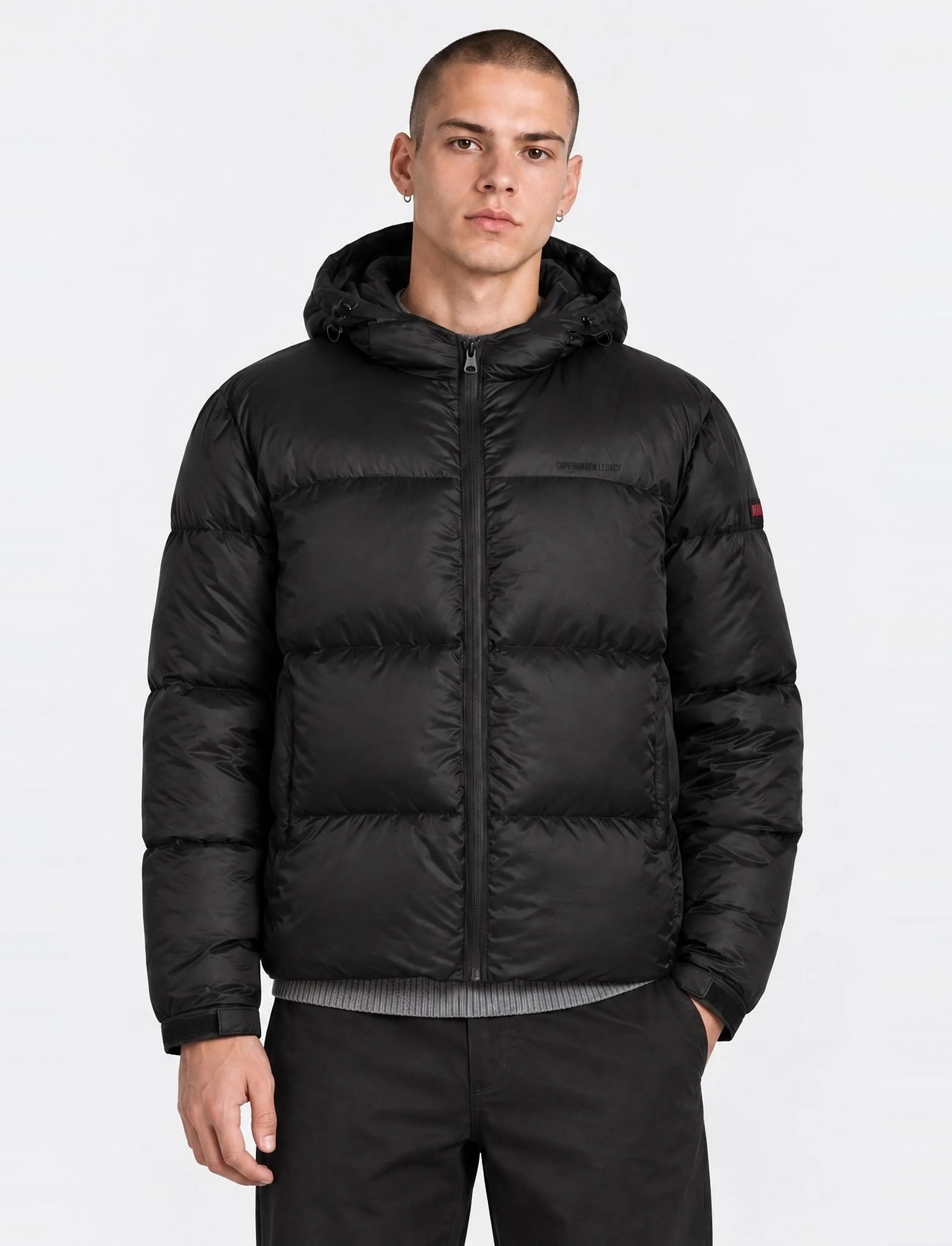 Copenhagen Legacy - PUFF HOODED JACKET - talvejoped - black - 3