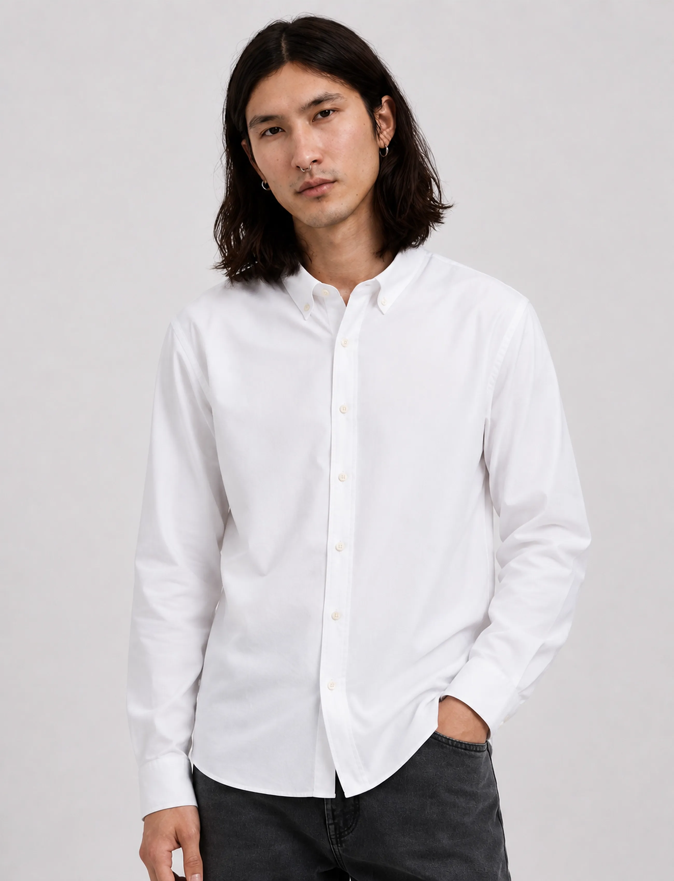 Copenhagen Legacy - SHIRT OXFORD BUTTON DOWN - oxford shirts - white - 3