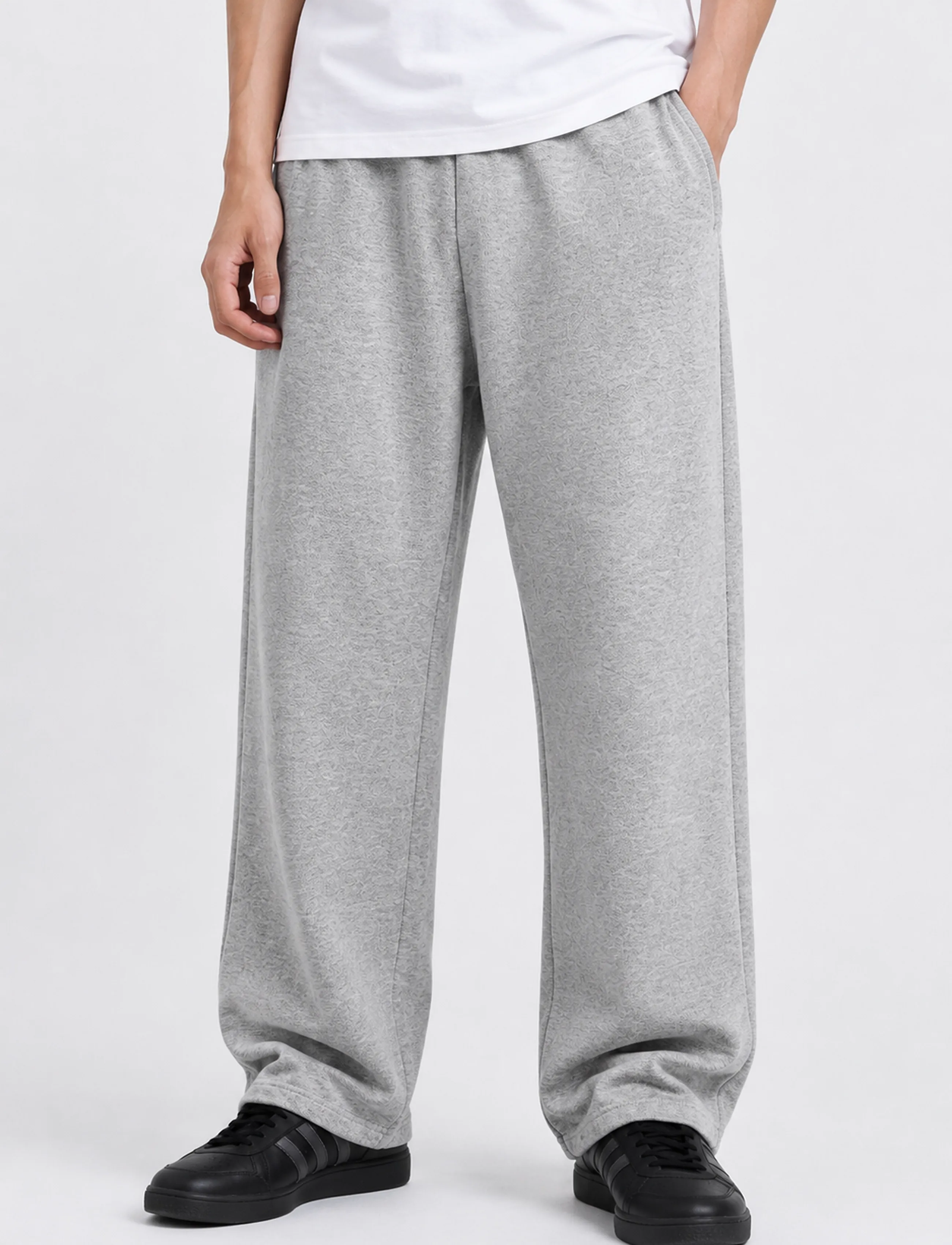 Copenhagen Legacy - JOGGERS STRAIGHT LEG - men - grey melange - 3