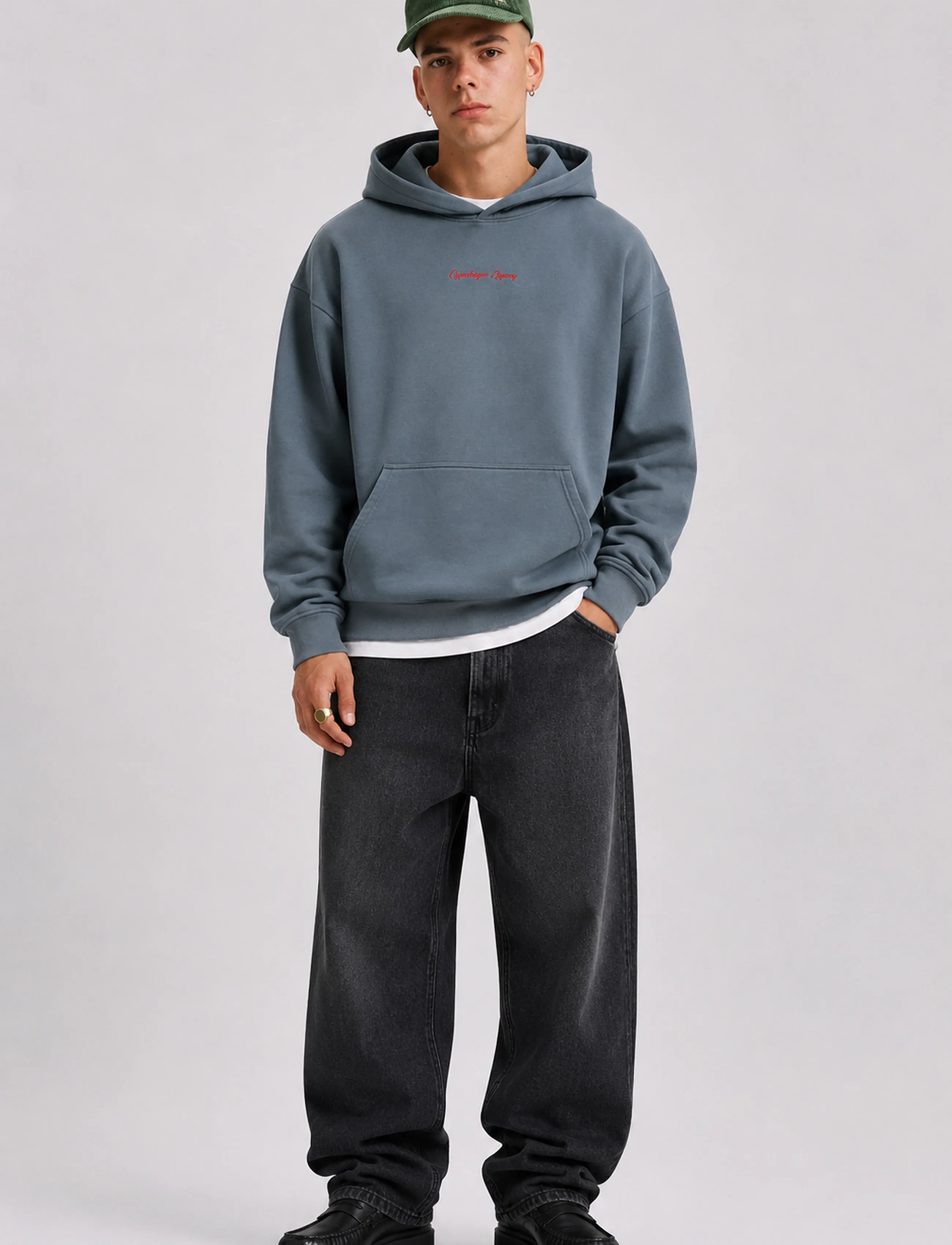 Copenhagen Legacy - HOODIE WASHED - dressipluusid - grey - 0