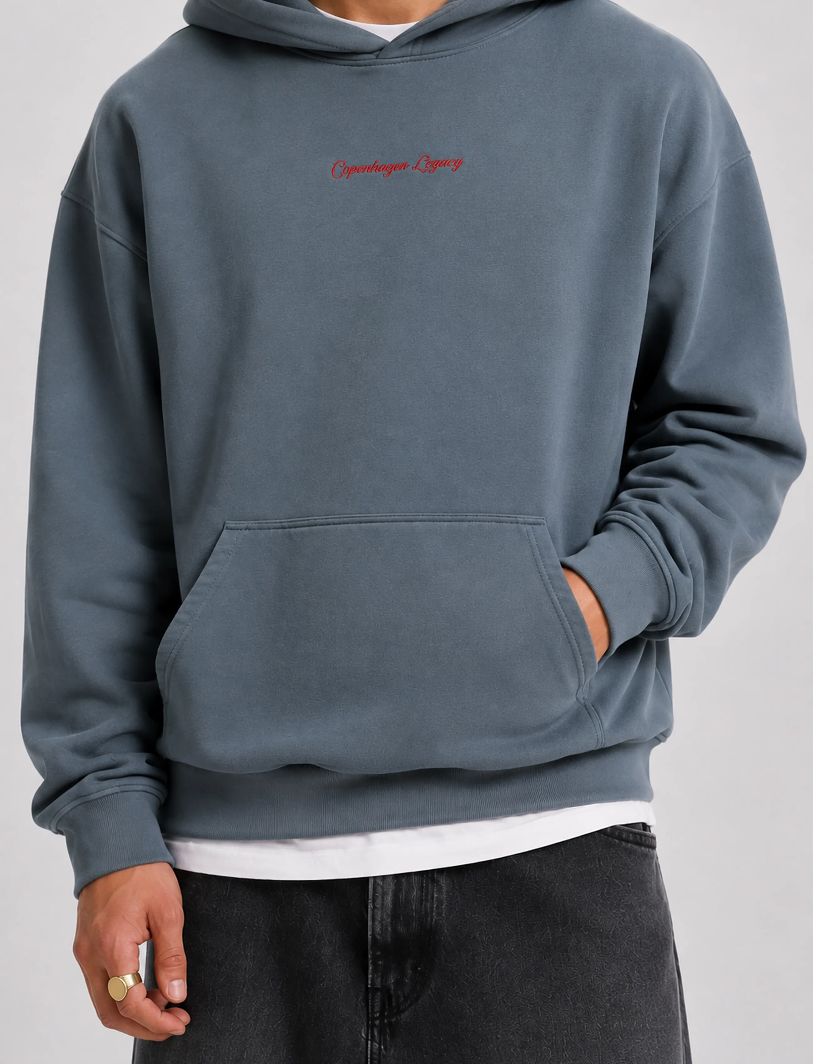 Copenhagen Legacy - HOODIE WASHED - dressipluusid - grey - 4