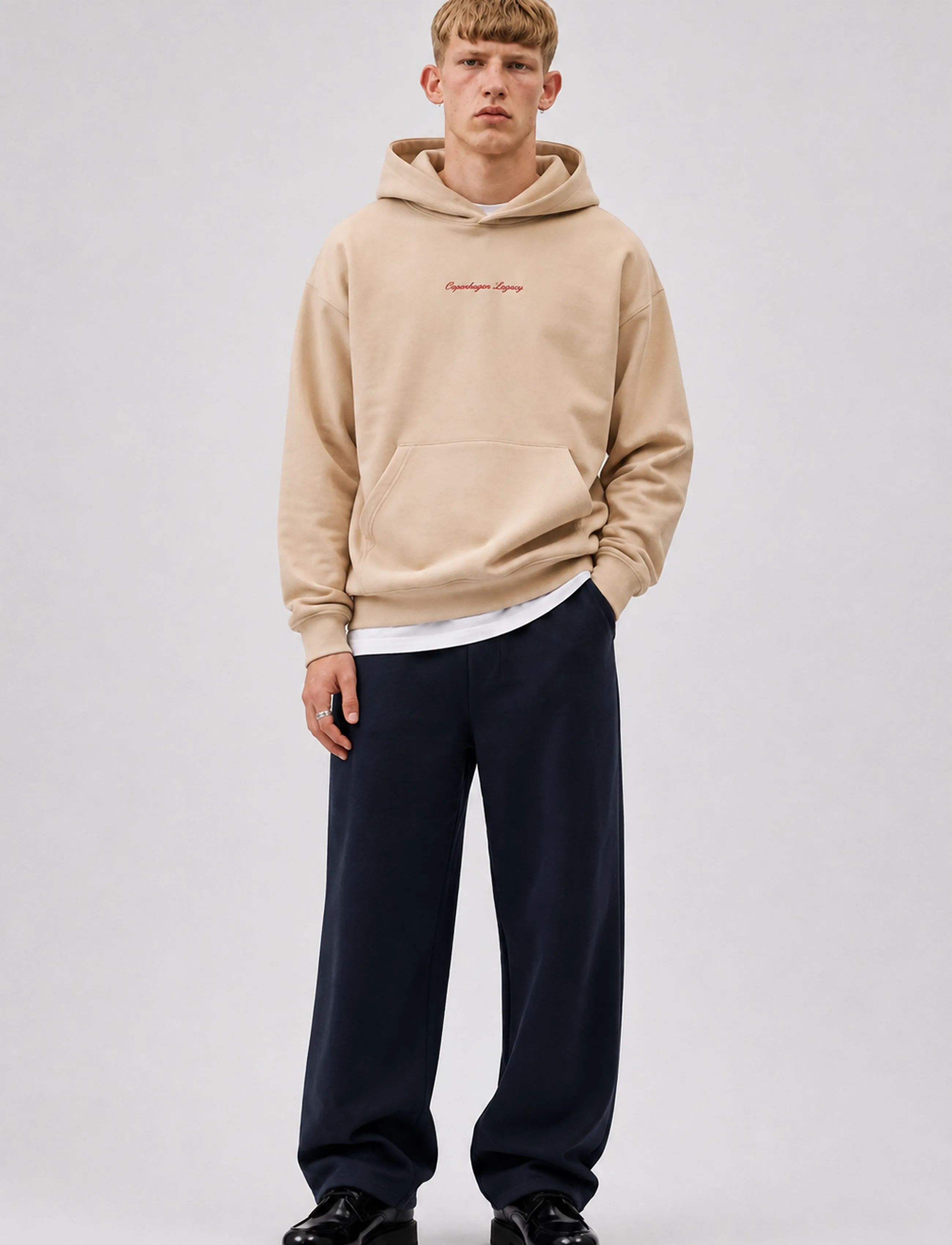 Copenhagen Legacy - HOODIE WASHED - dressipluusid - khaki - 0