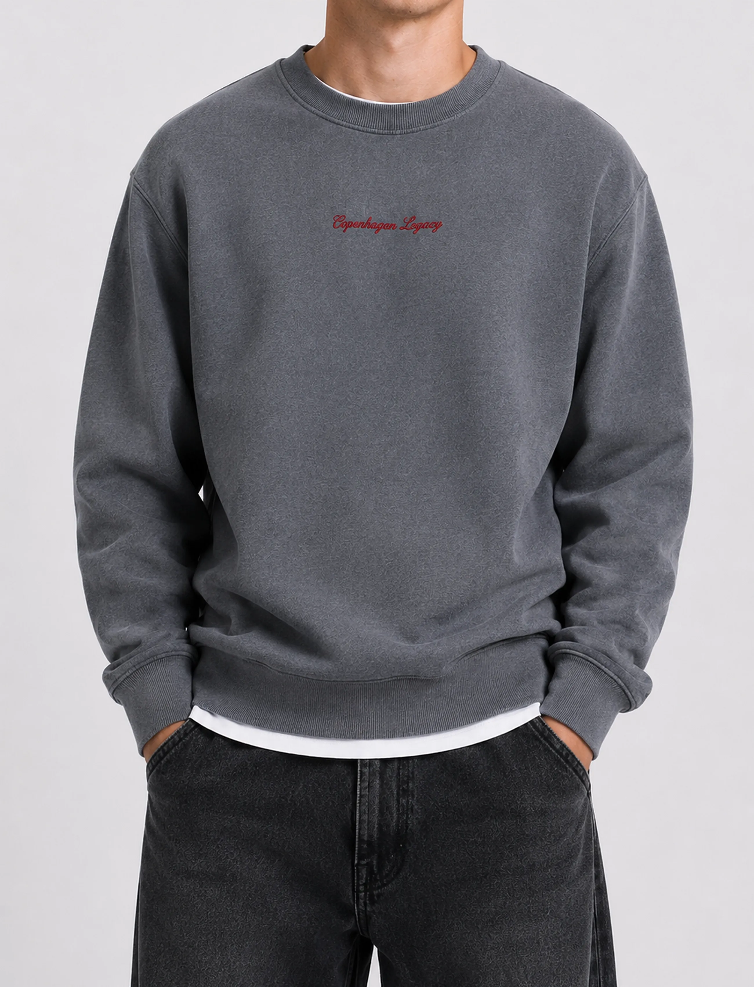 Copenhagen Legacy - SWEATSHIRTS CREWNECK WASHED - efterårsbesparelser - grey - 4