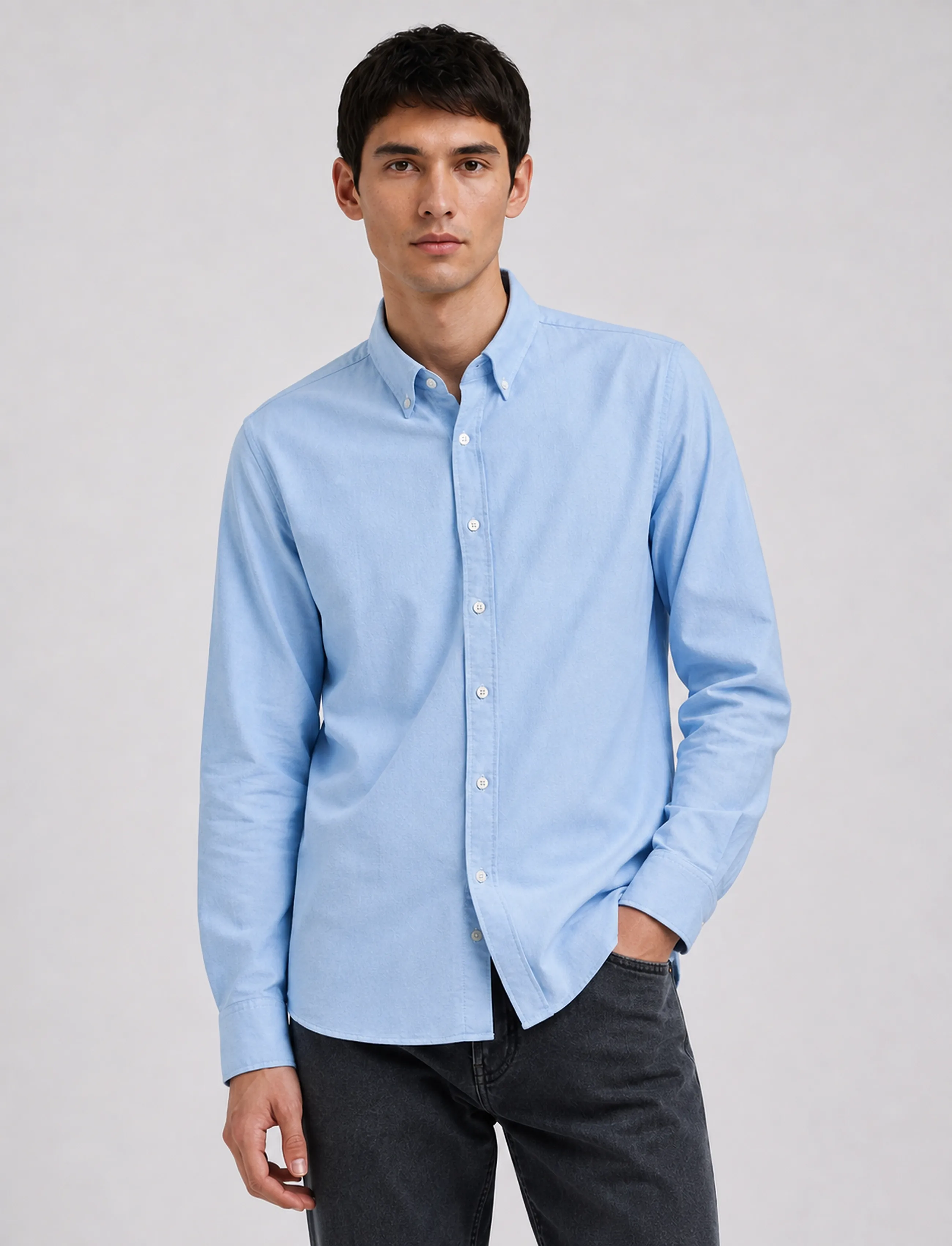 Copenhagen Legacy - SHIRT OXFORD BUTTON DOWN - oxford shirts - light blue - 3