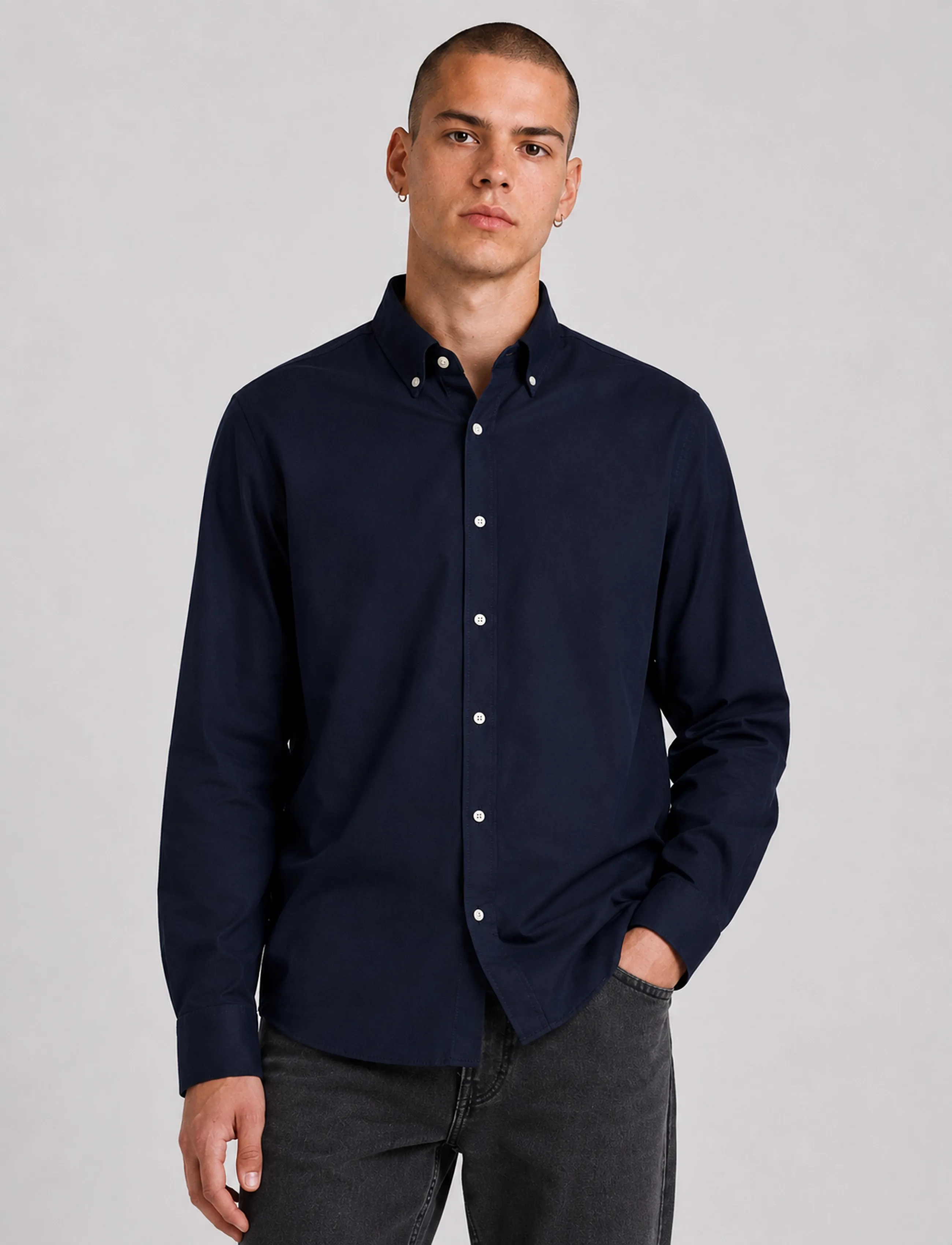Copenhagen Legacy - SHIRT OXFORD BUTTON DOWN - oxford shirts - navy - 3