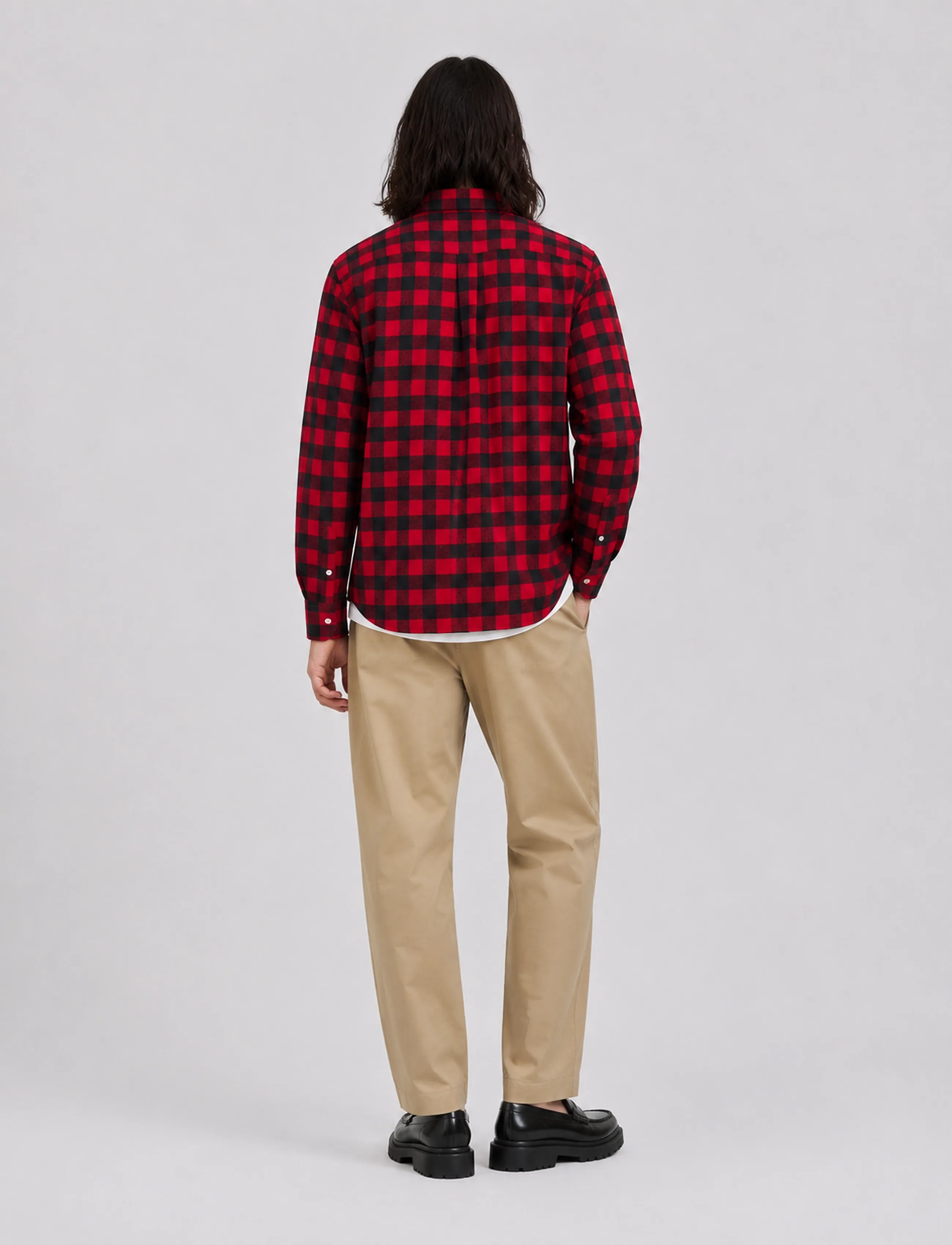 Copenhagen Legacy - SHIRT FLANNEL - men - red/black chequered - 4