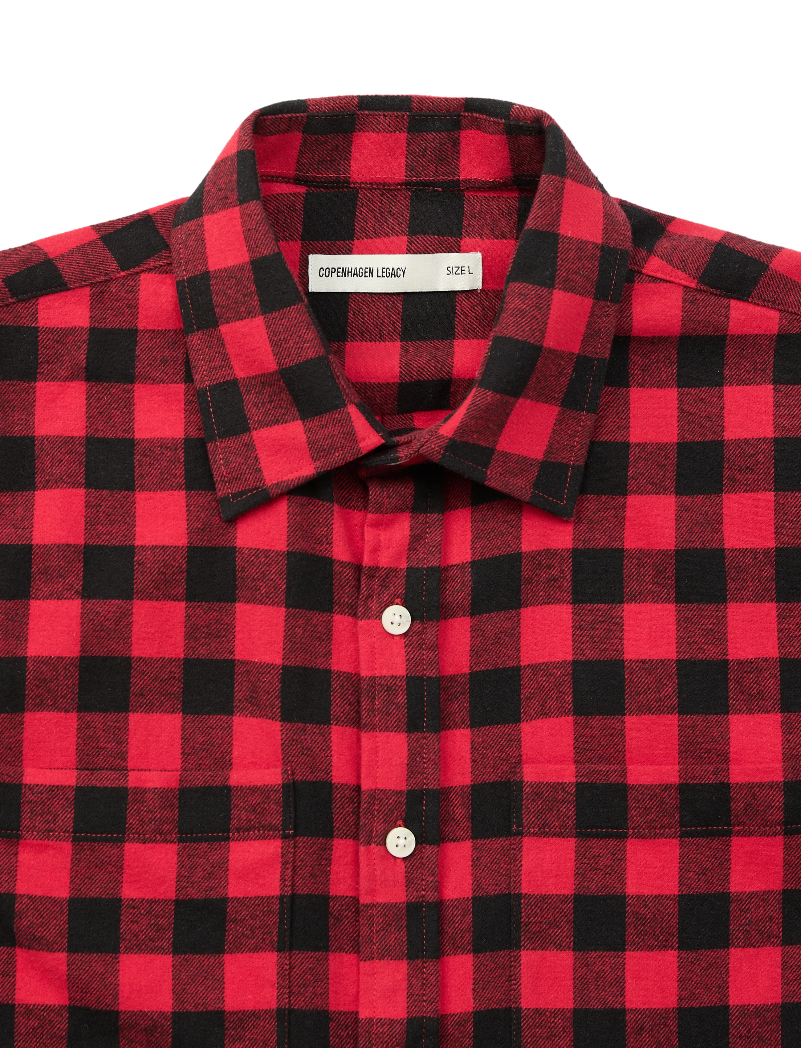 Copenhagen Legacy - SHIRT FLANNEL - men - red/black chequered - 5