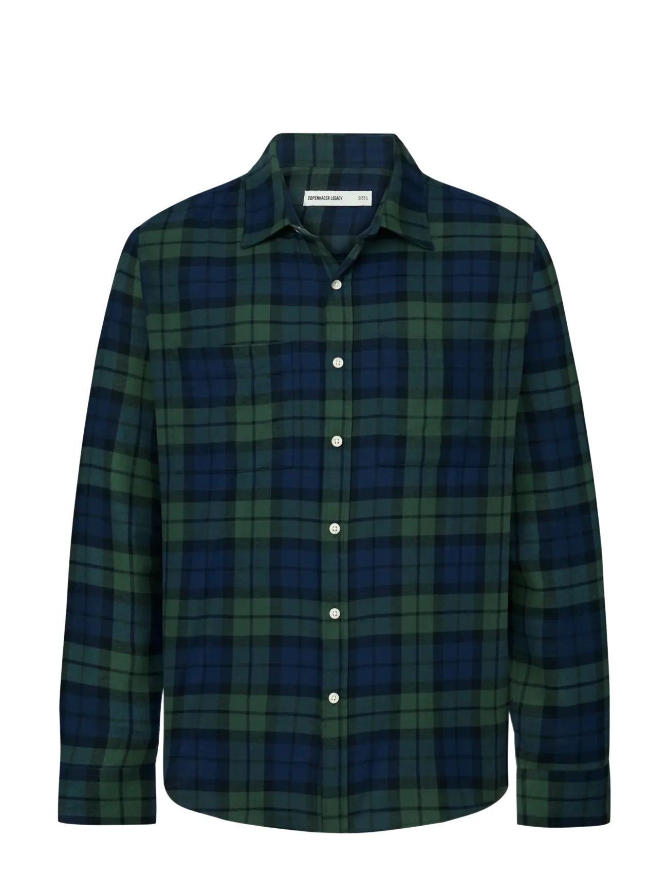 Copenhagen Legacy SHIRT FLANNEL - Copenhagen Legacy - NAVY/GREEN CHEQUERED / navy