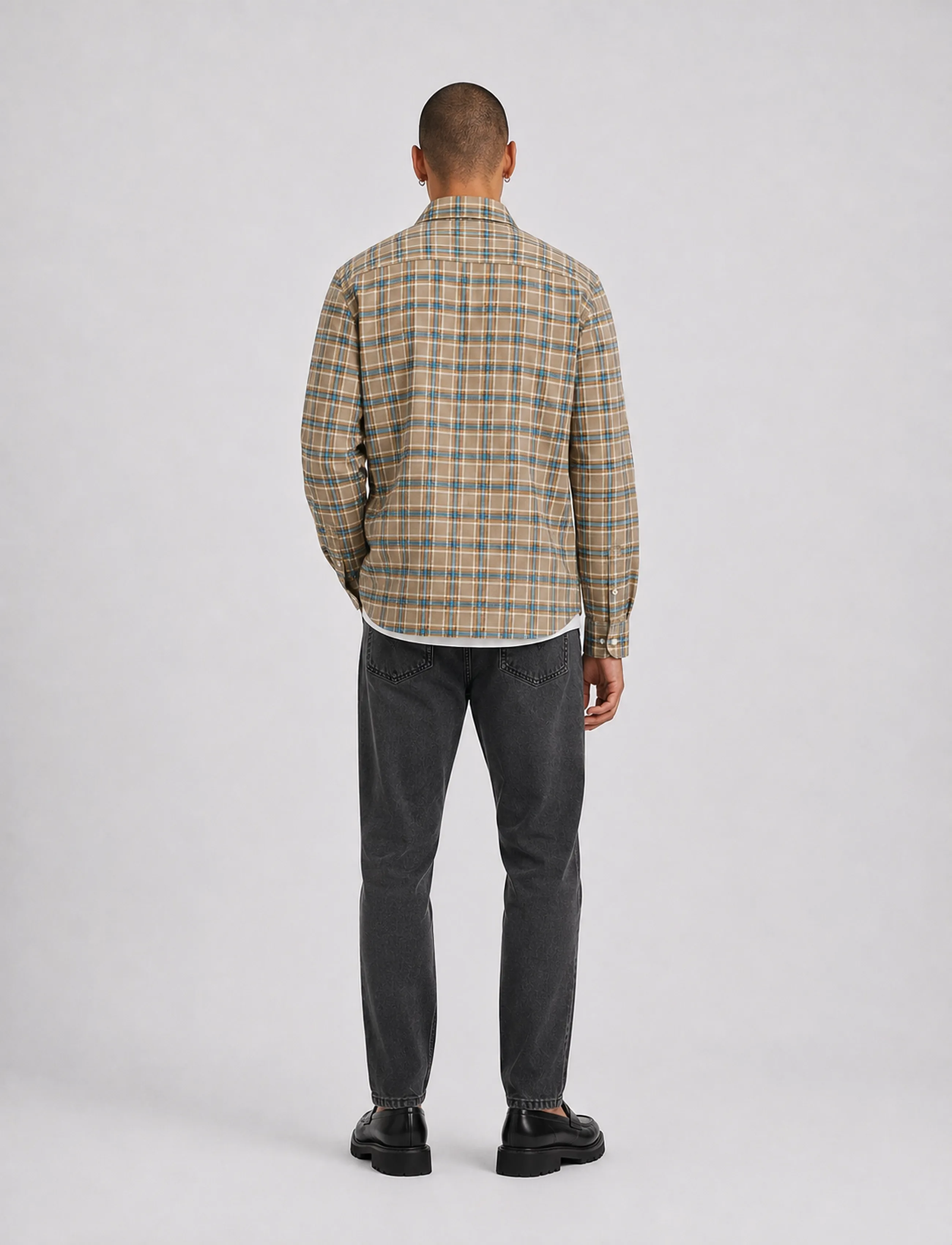 Copenhagen Legacy - SHIRT FLANNEL - men - chequered khaki - 3